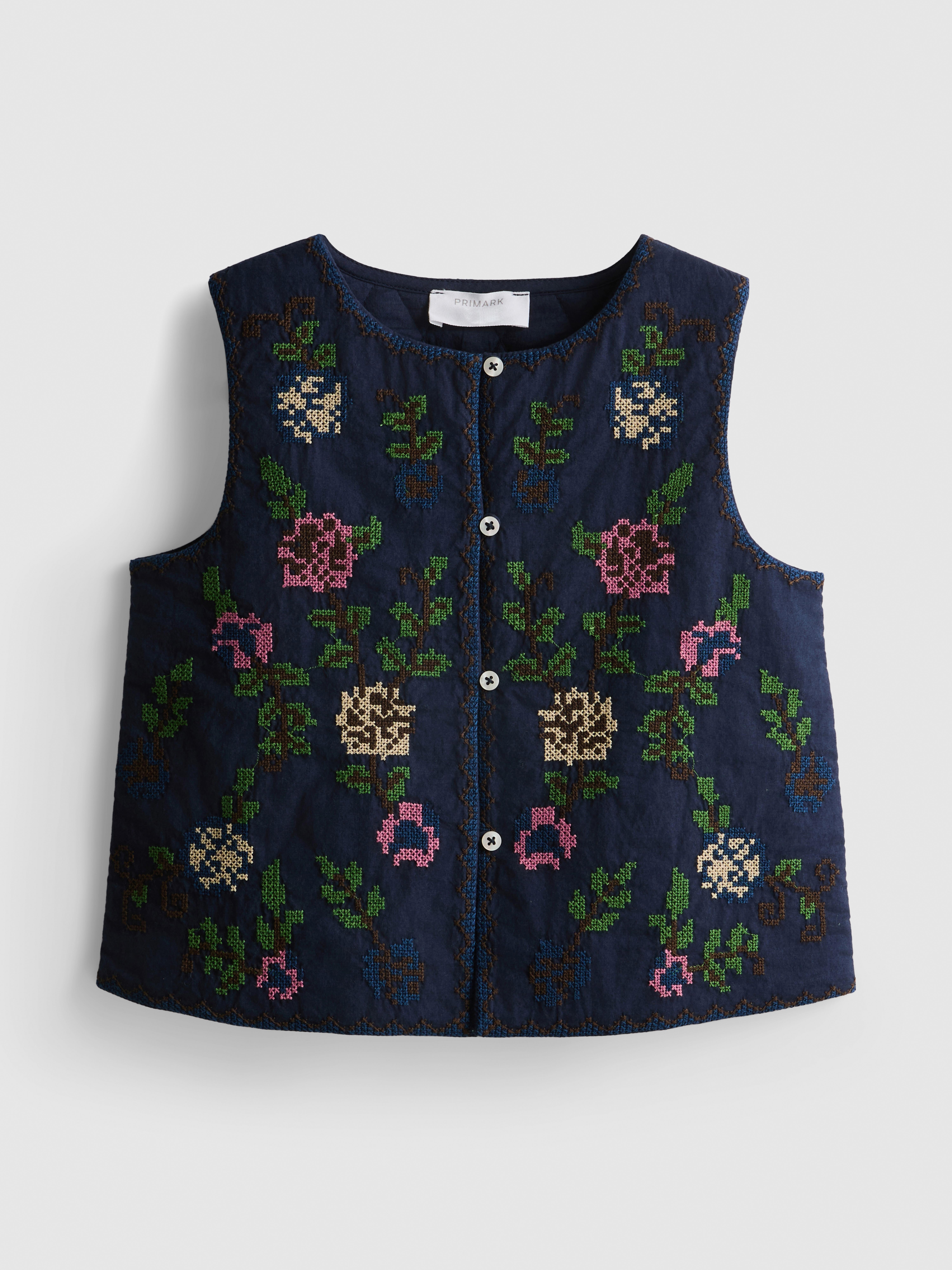 1-12yrs | The Edit Floral Embroidered Vest