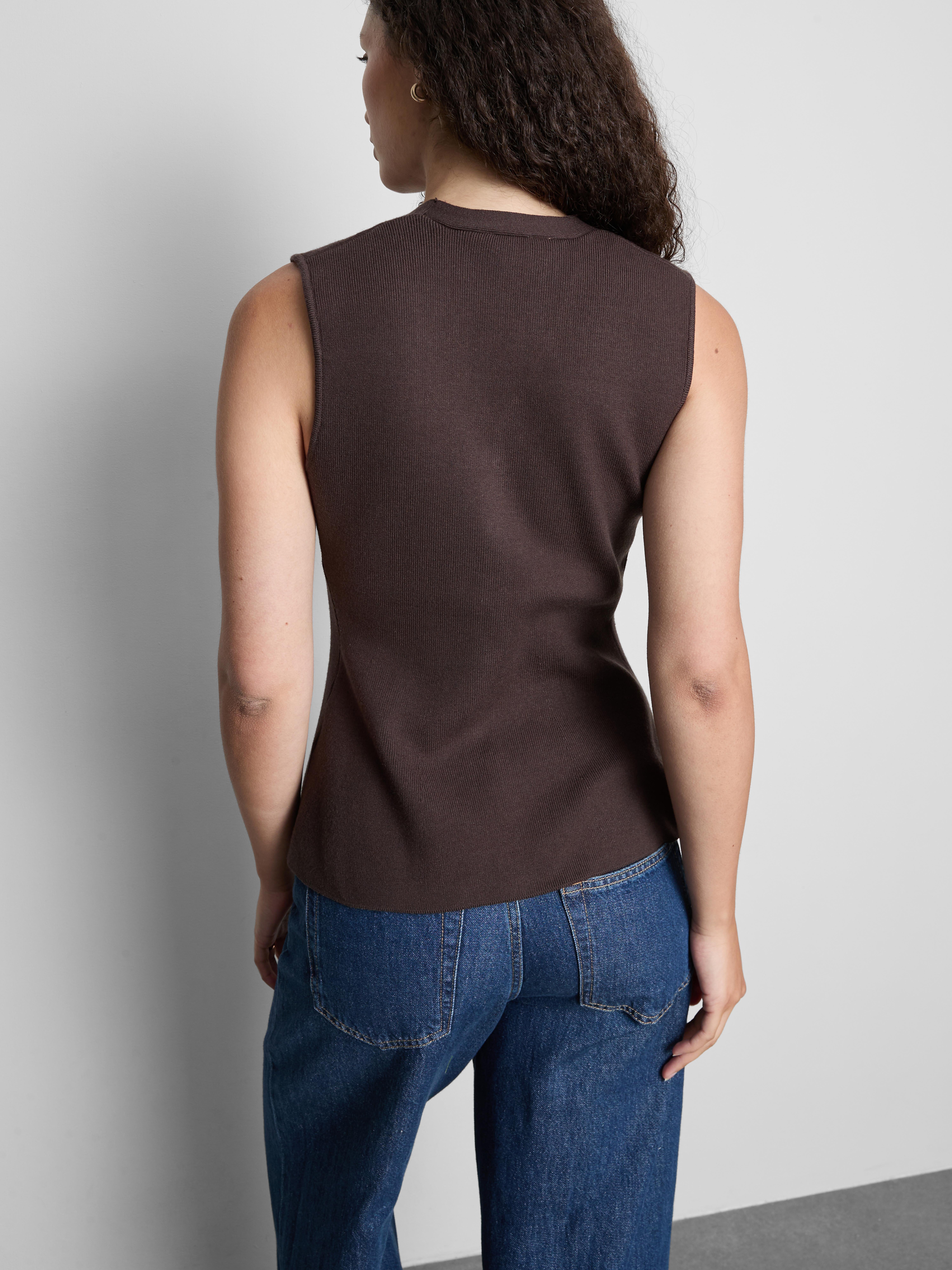 Gilet de costume à basque en maille The Edit