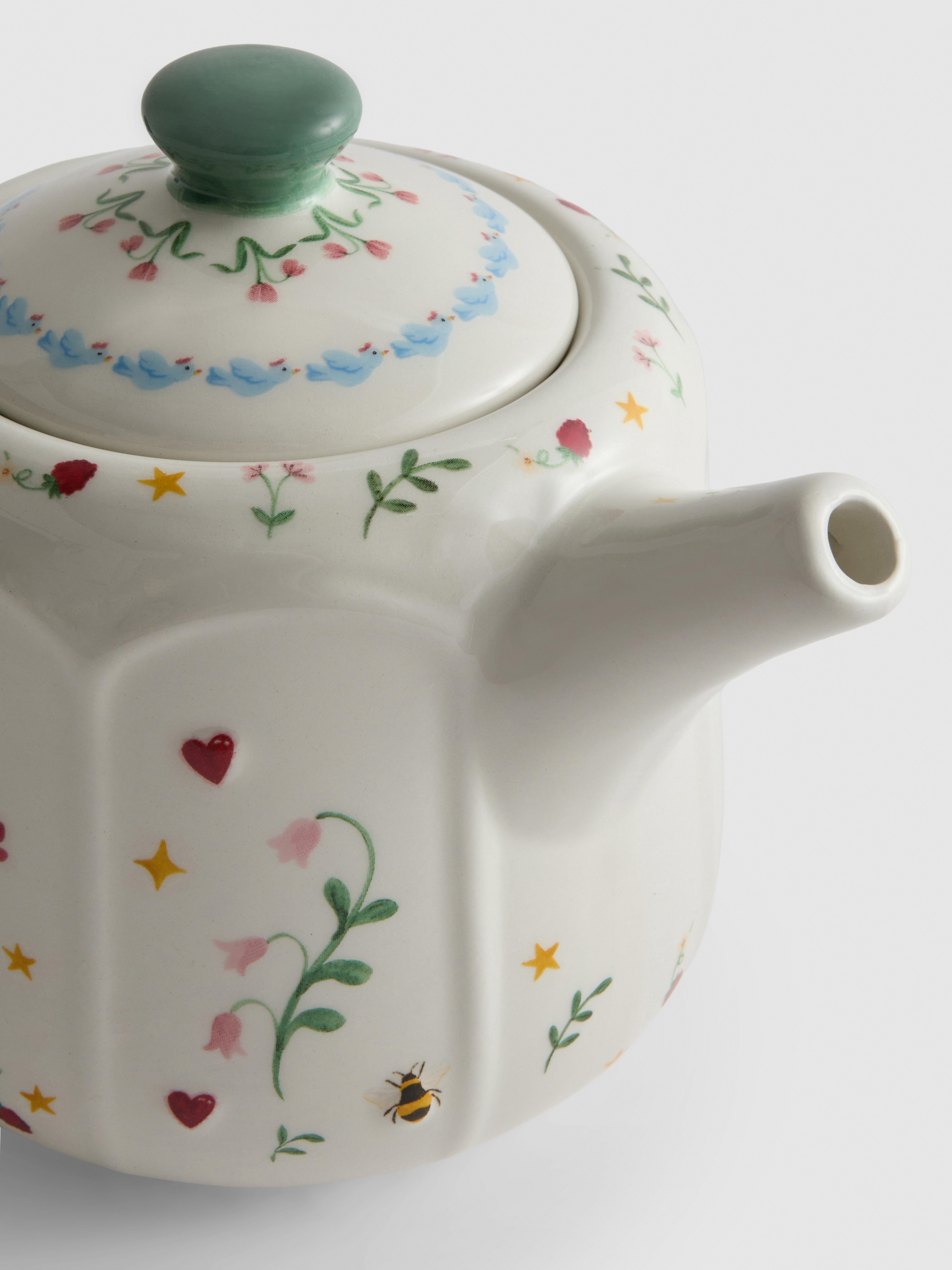 Floral Design Teapot