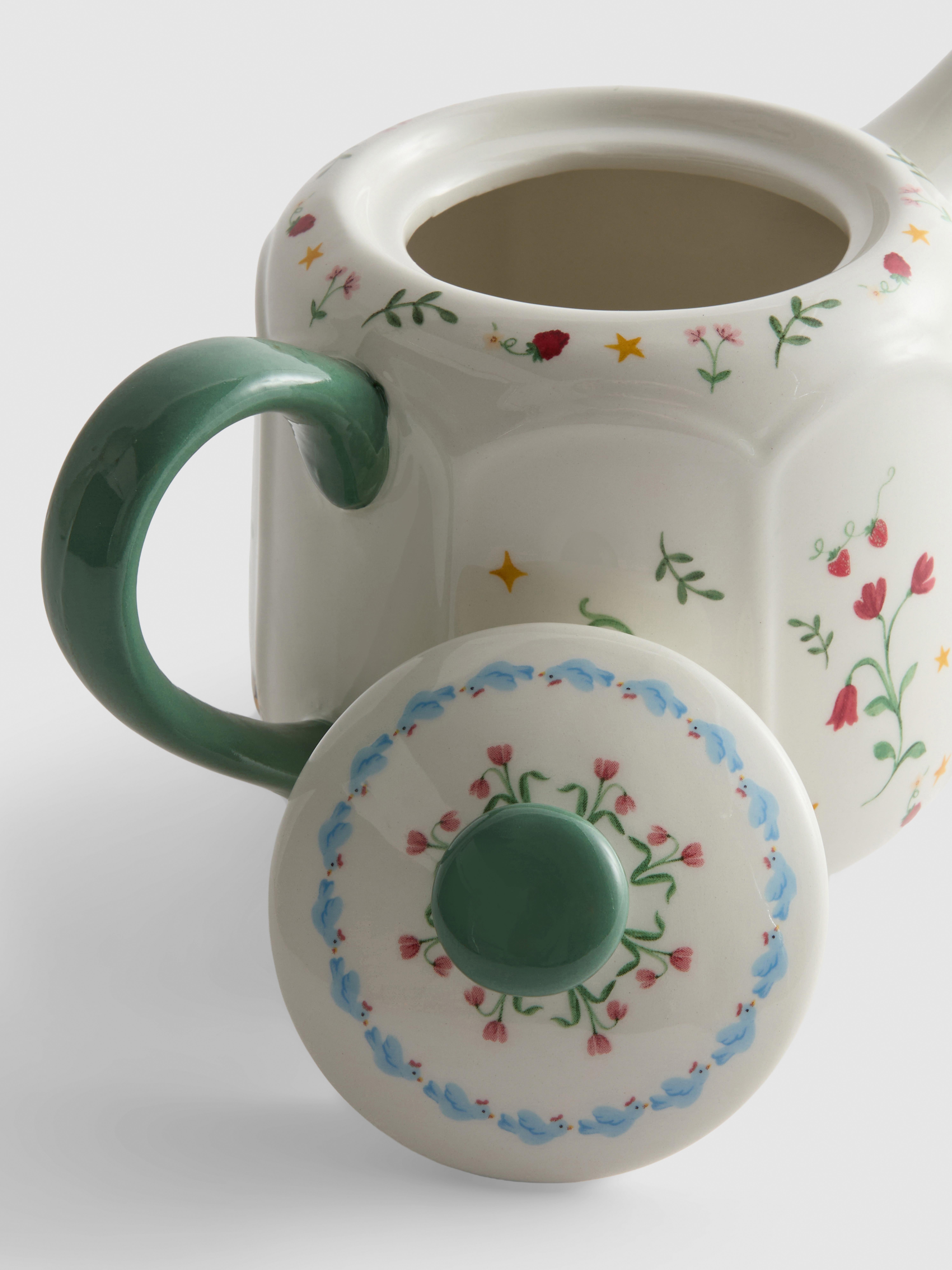 Floral Design Teapot