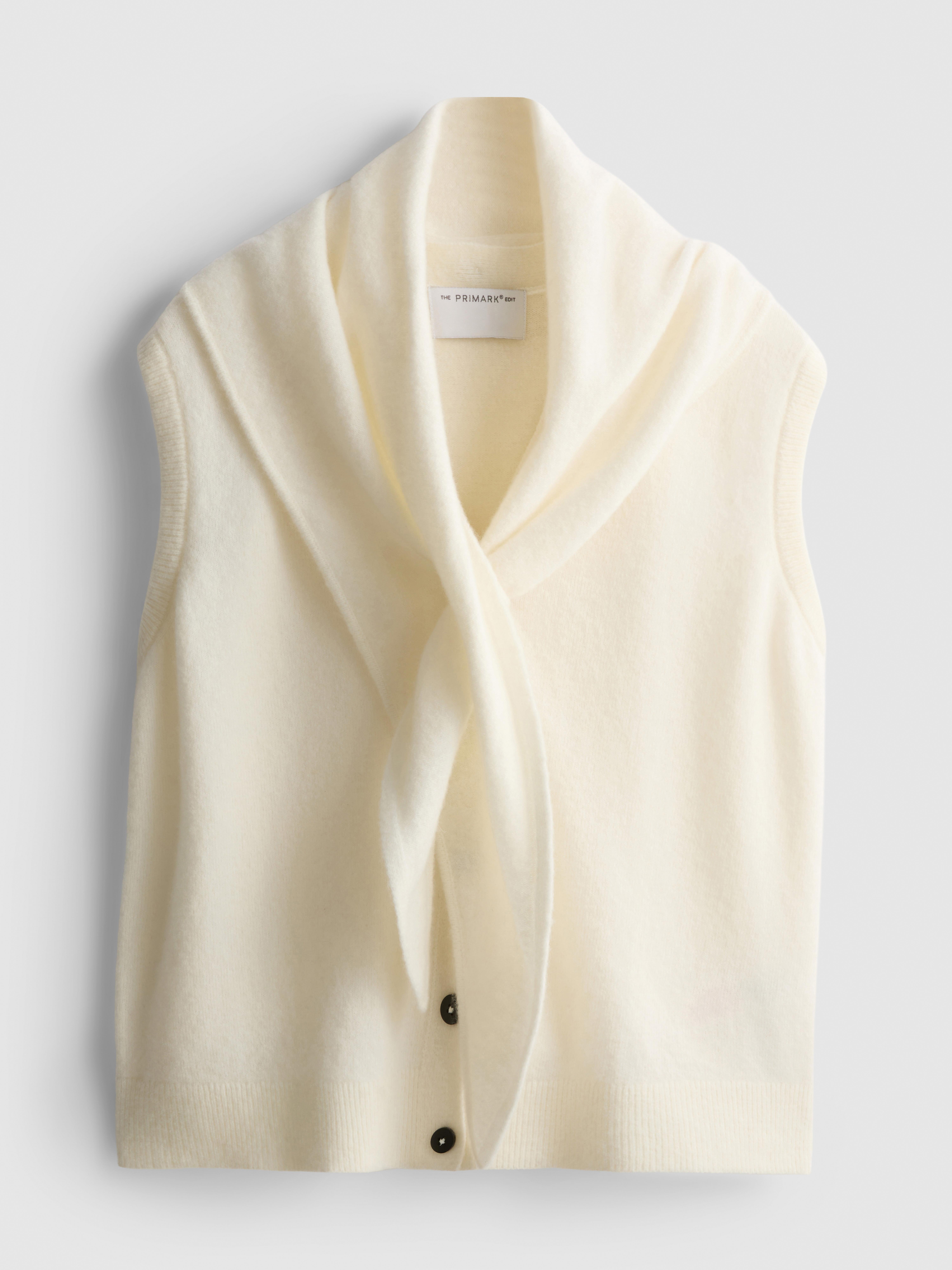 The Edit Wool-Rich Scarf Vest