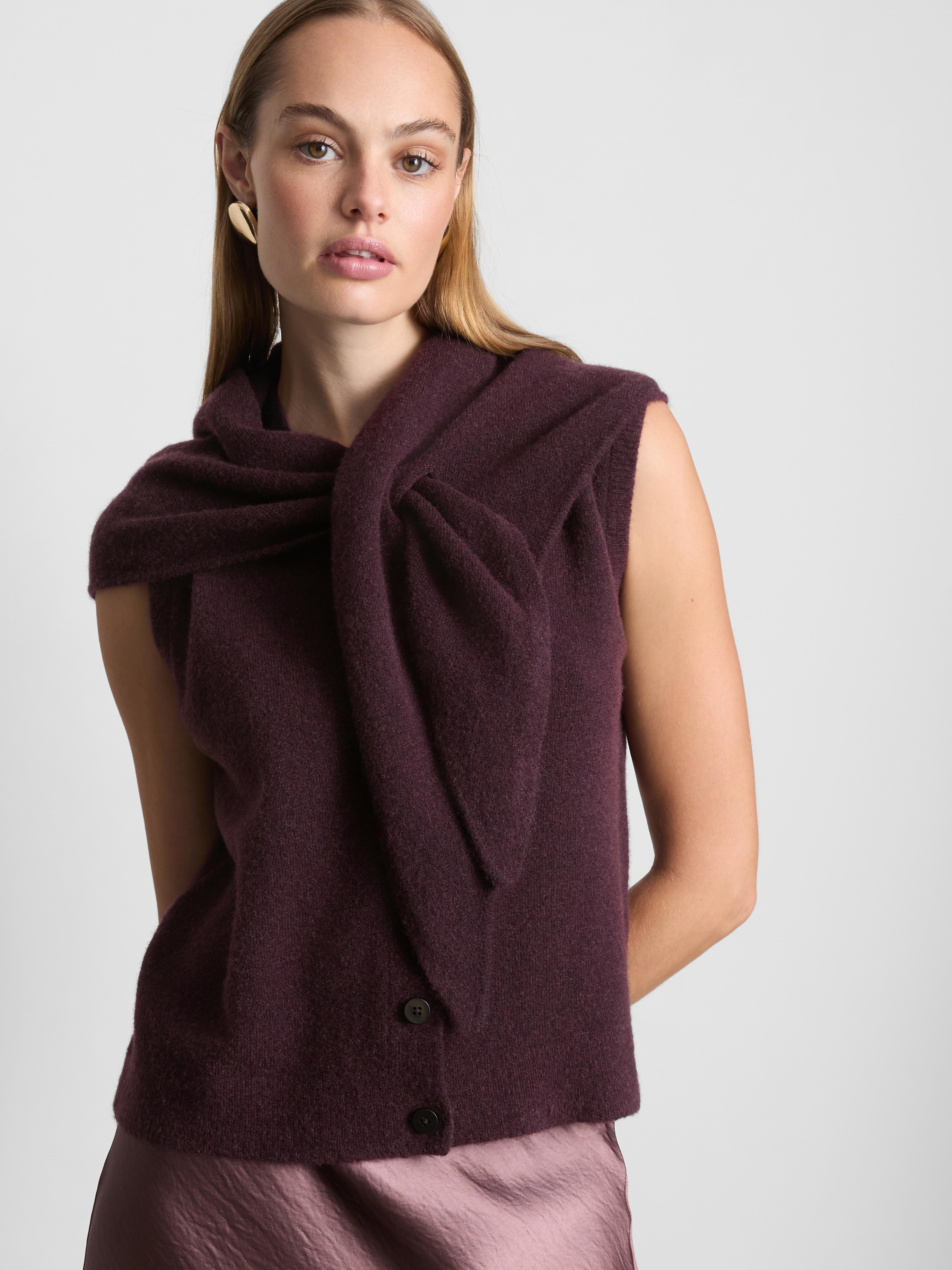 The Edit Wool Rich Scarf Waistcoat