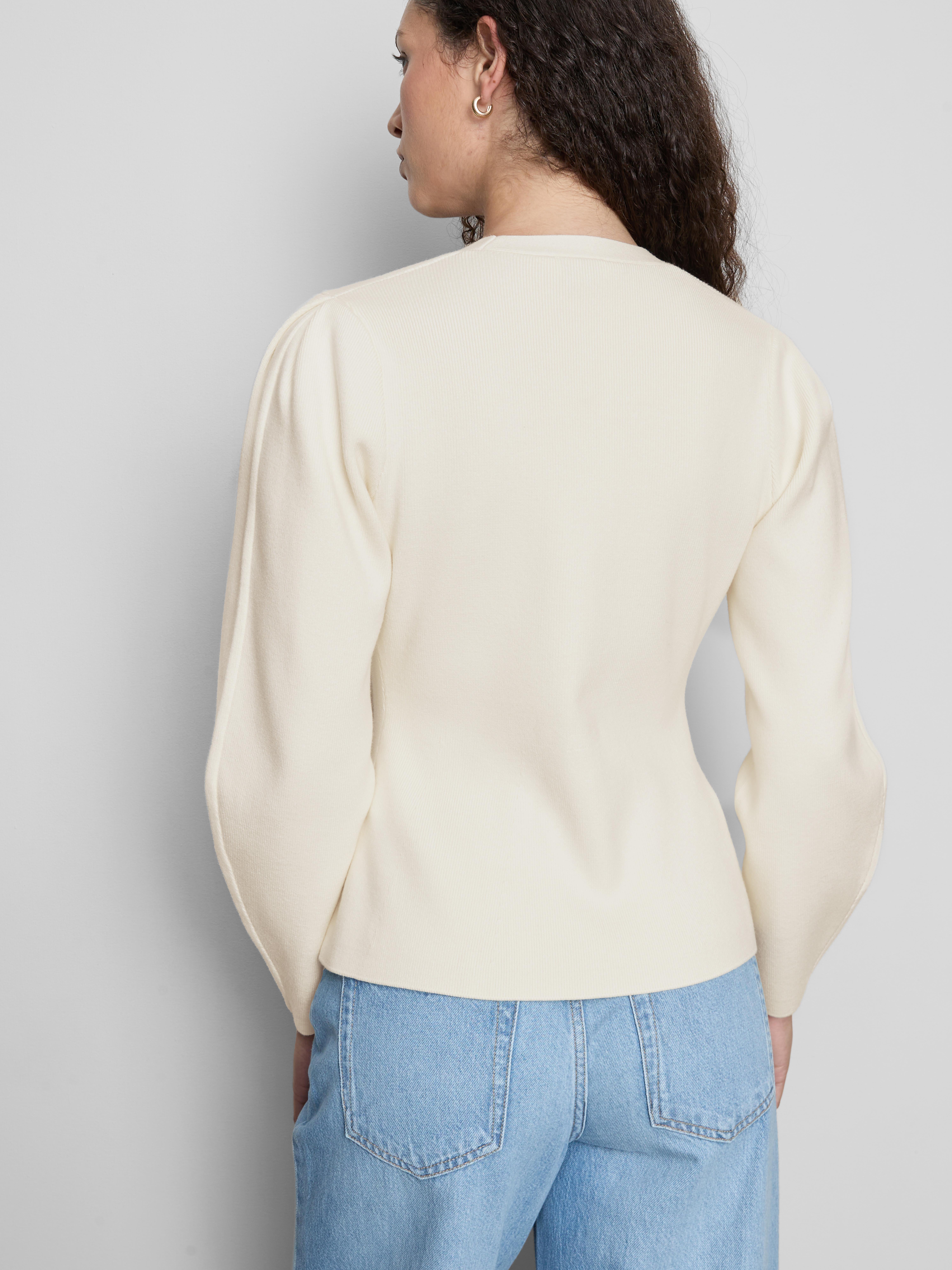 The Edit Sculpted V-Neck Cardigan