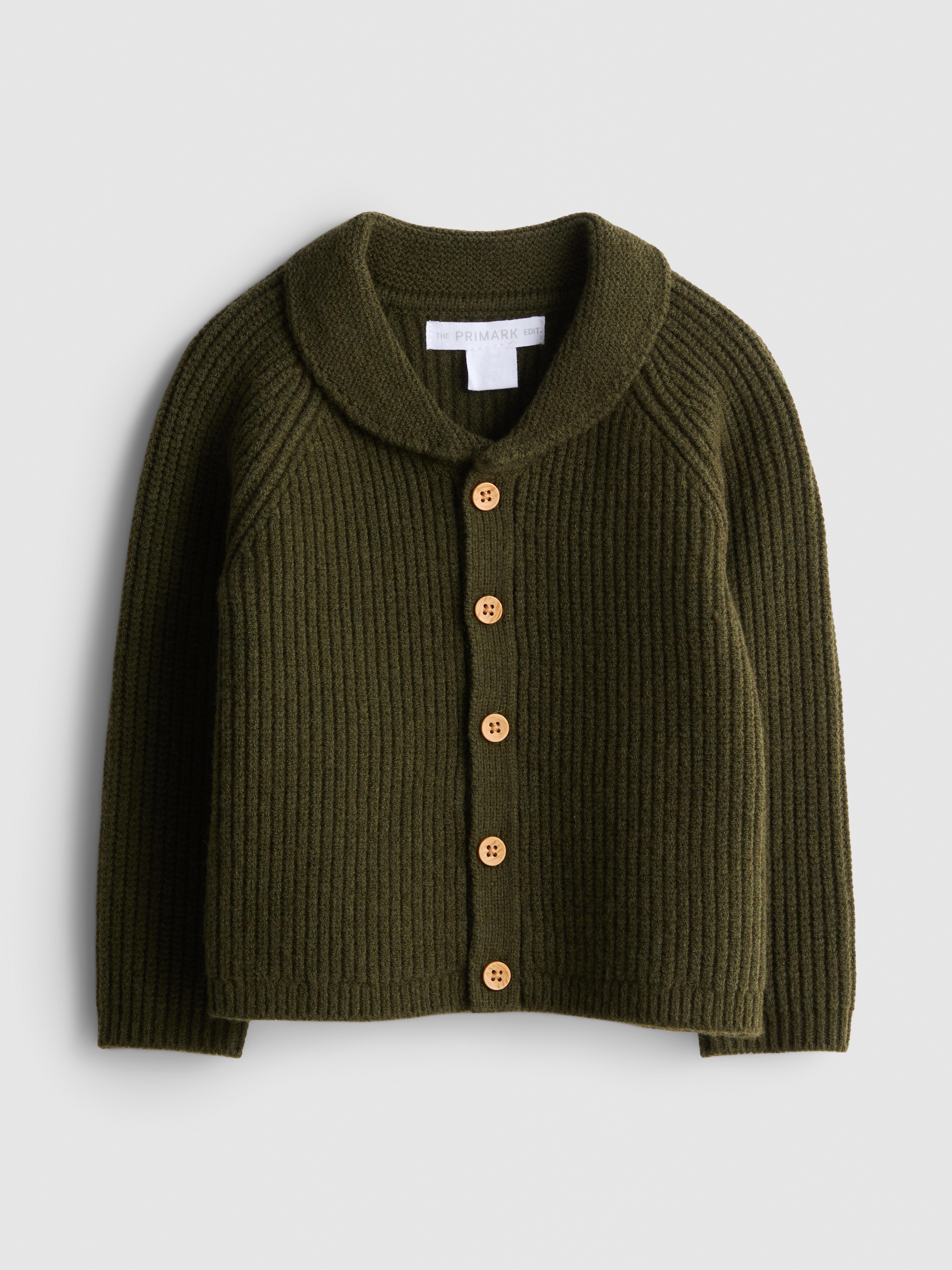 0-18mths | The Edit Newborn Collared Cardigan