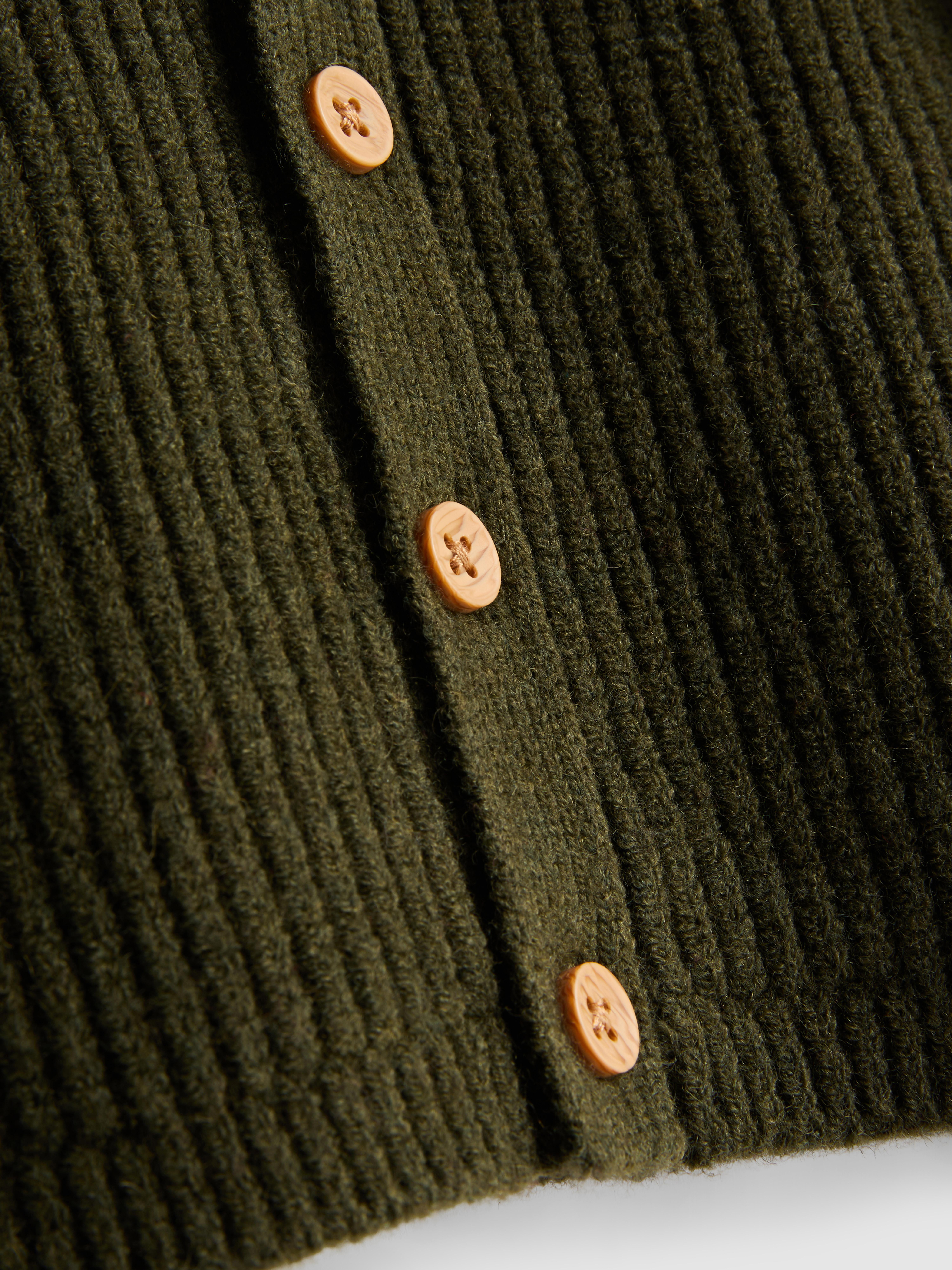 0-18mths | The Edit Newborn Collared Cardigan