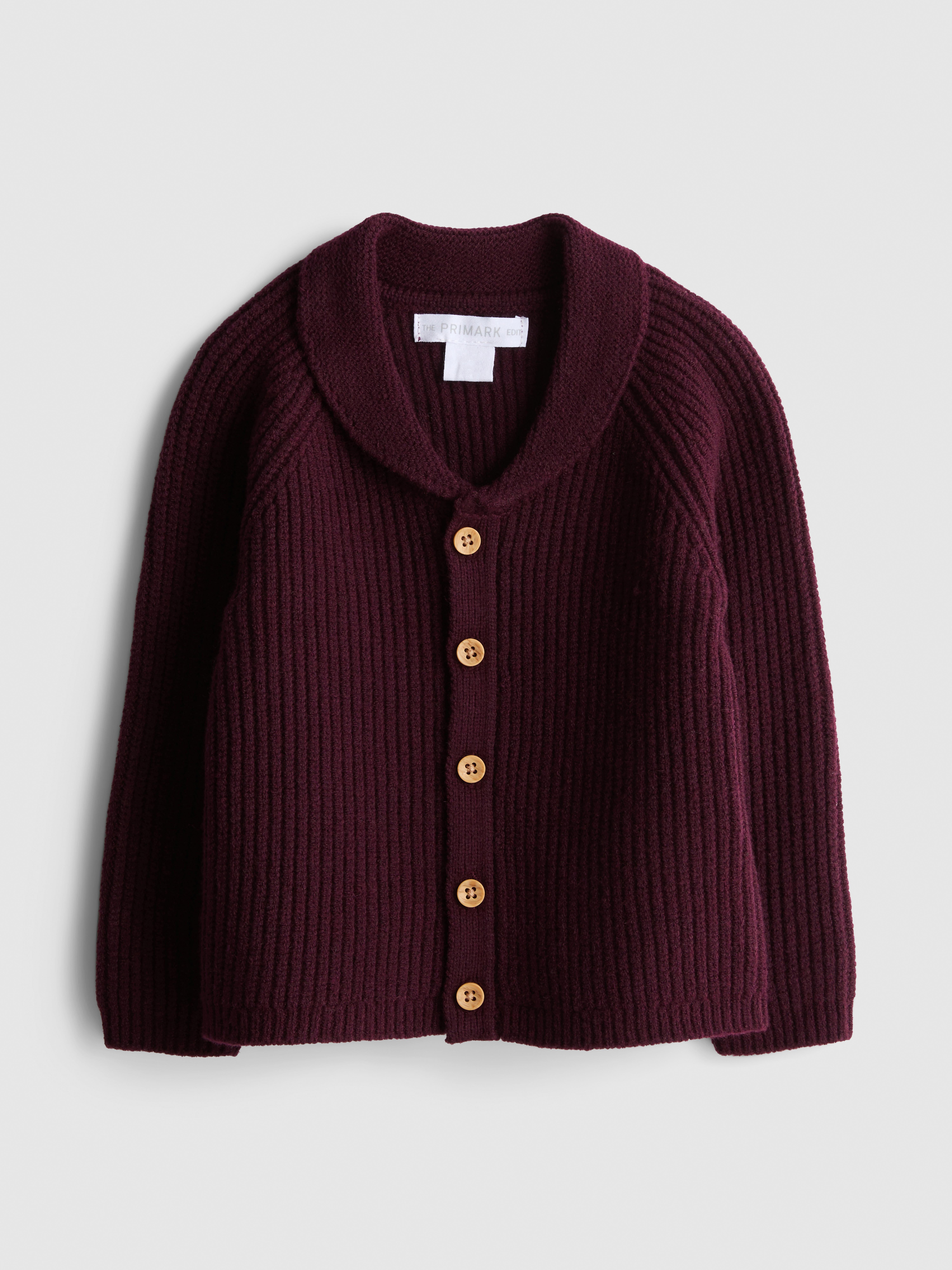 0-18mths | The Edit Newborn Collared Cardigan