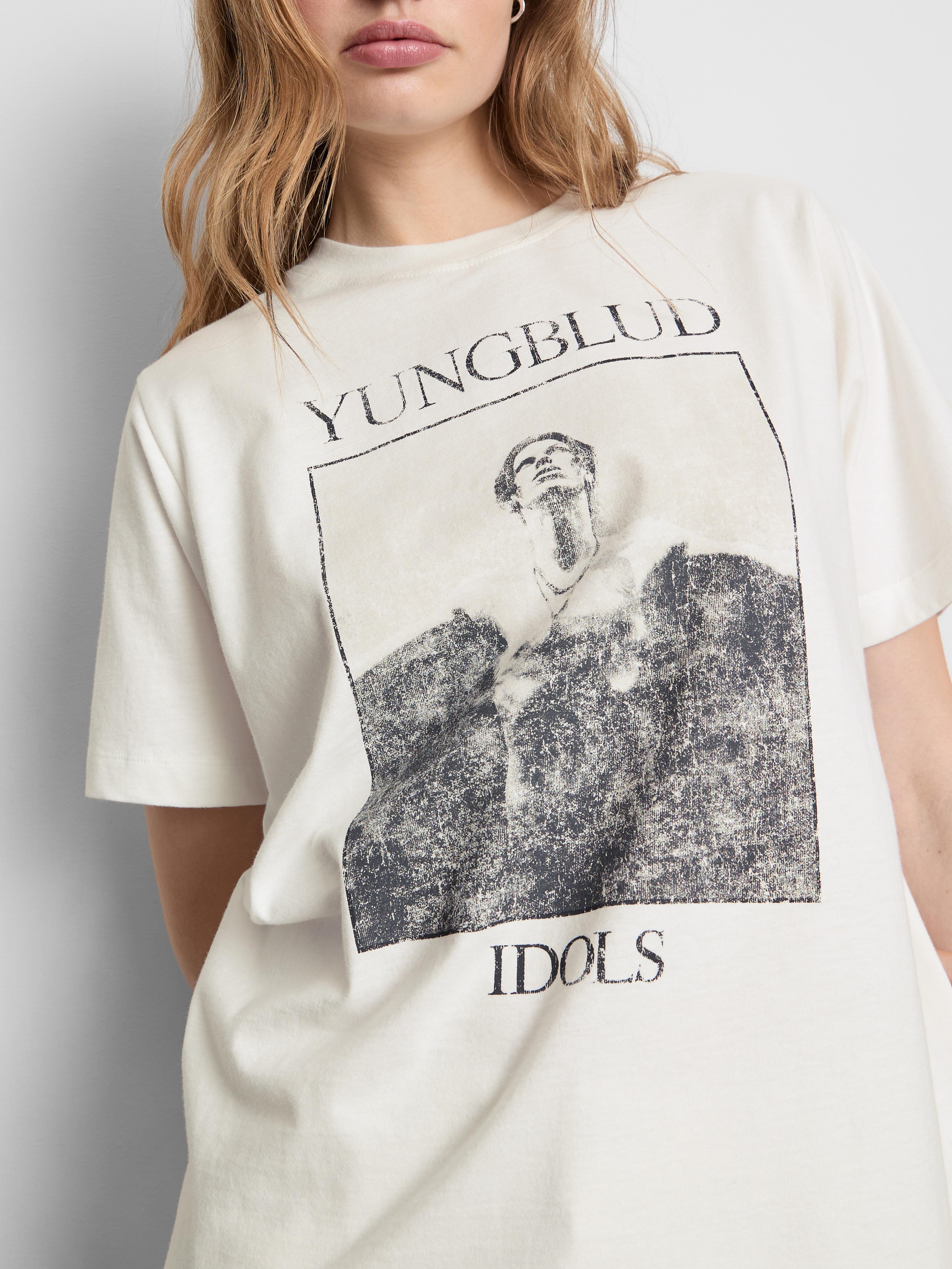 Womens Ivory YUNGBLUD Cotton Idols Tee | Primark