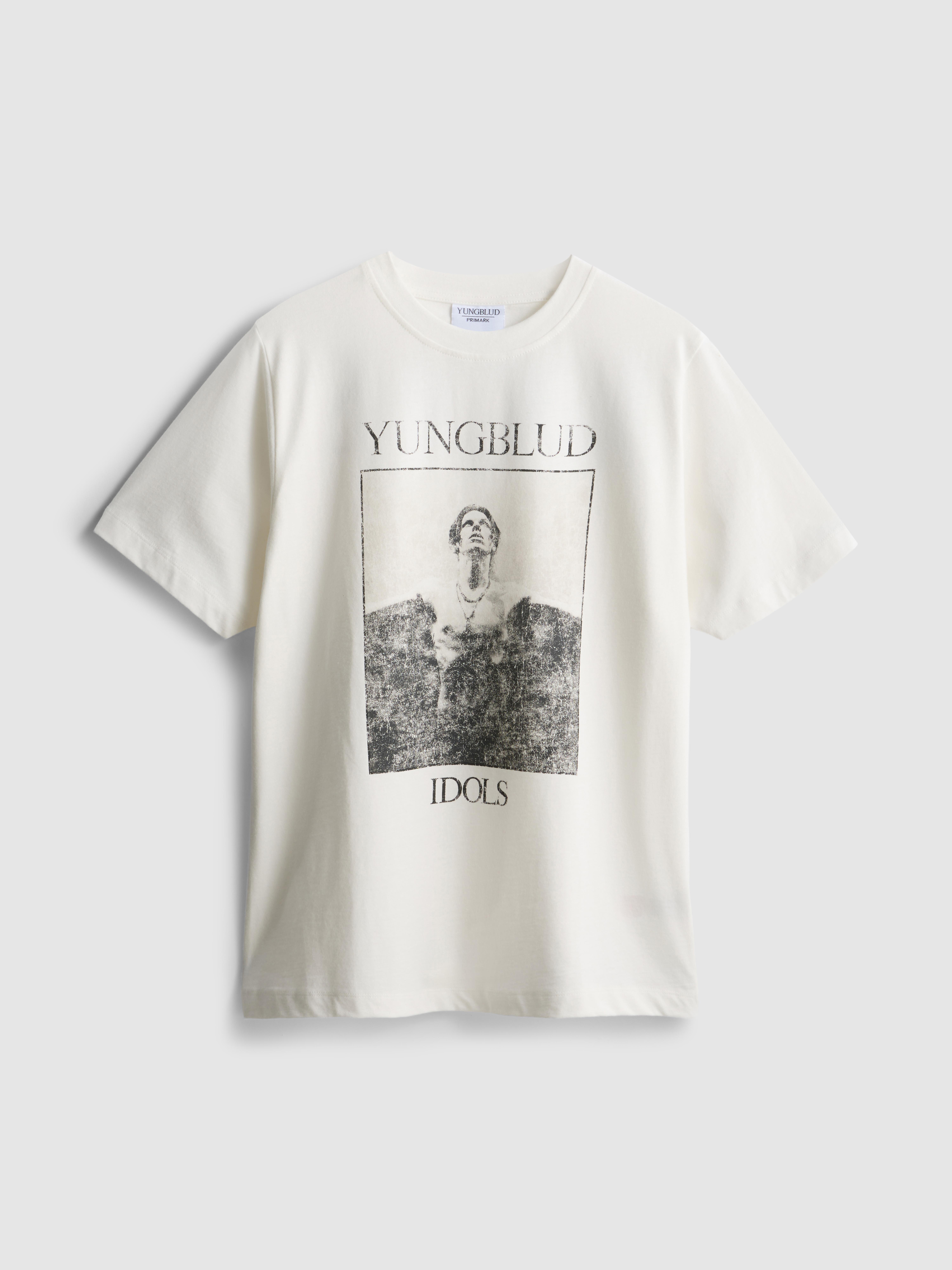 Womens Ivory YUNGBLUD Cotton Idols Tee | Primark