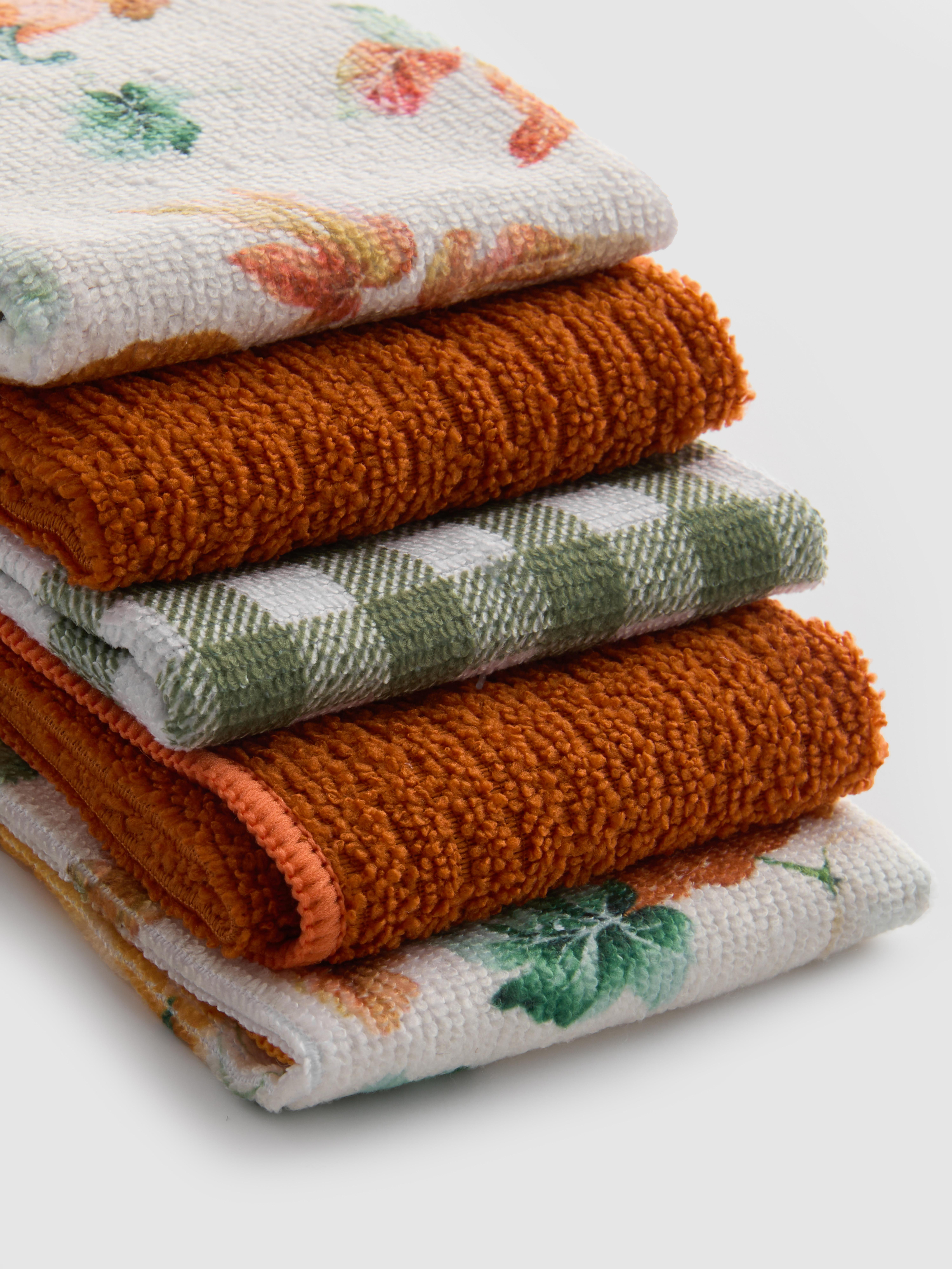 Keukendoekjes herfst, set van 5