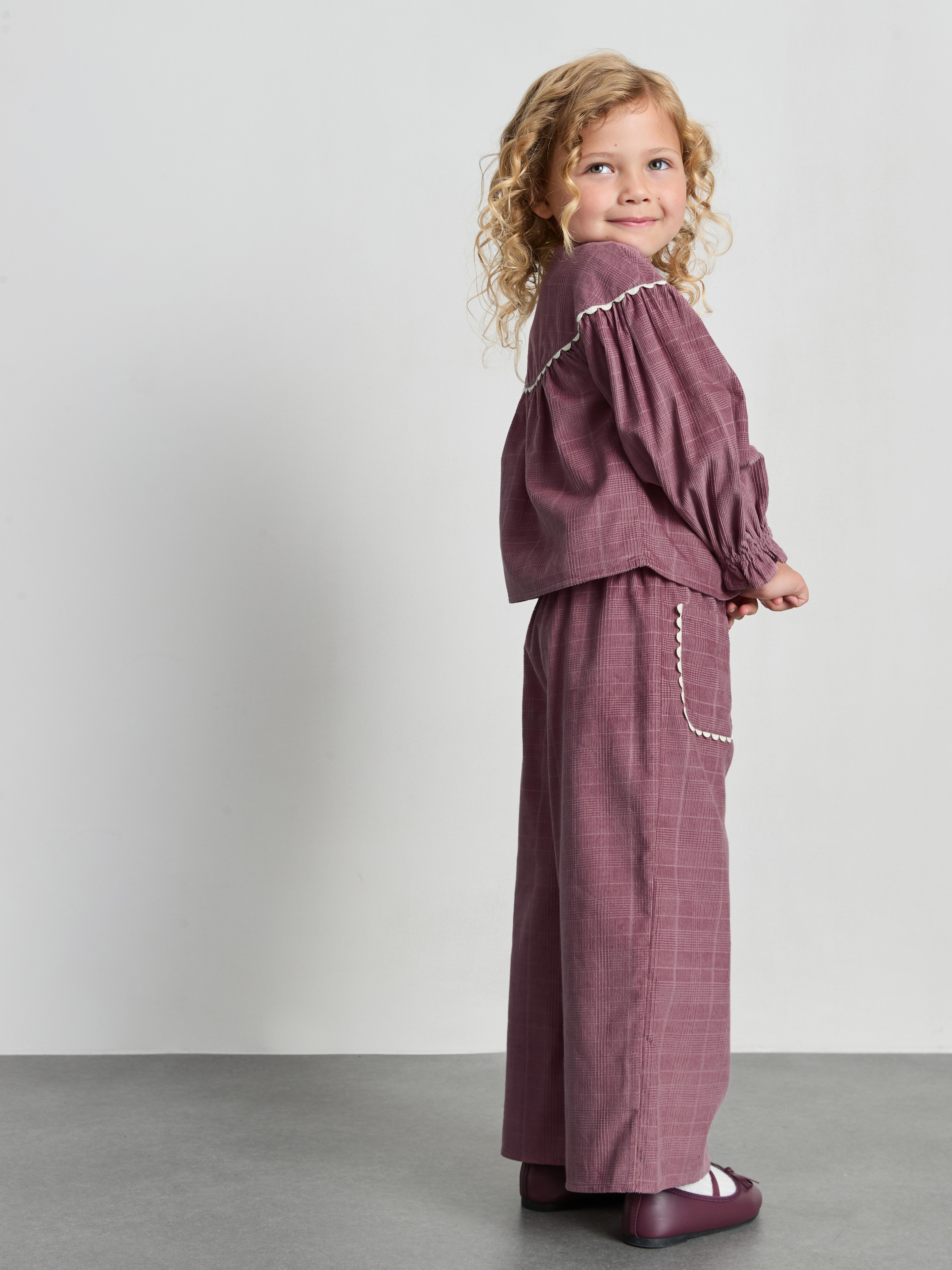 1-12yrs | The Edit Pure Cotton Corduroy Blouse and Pants Set