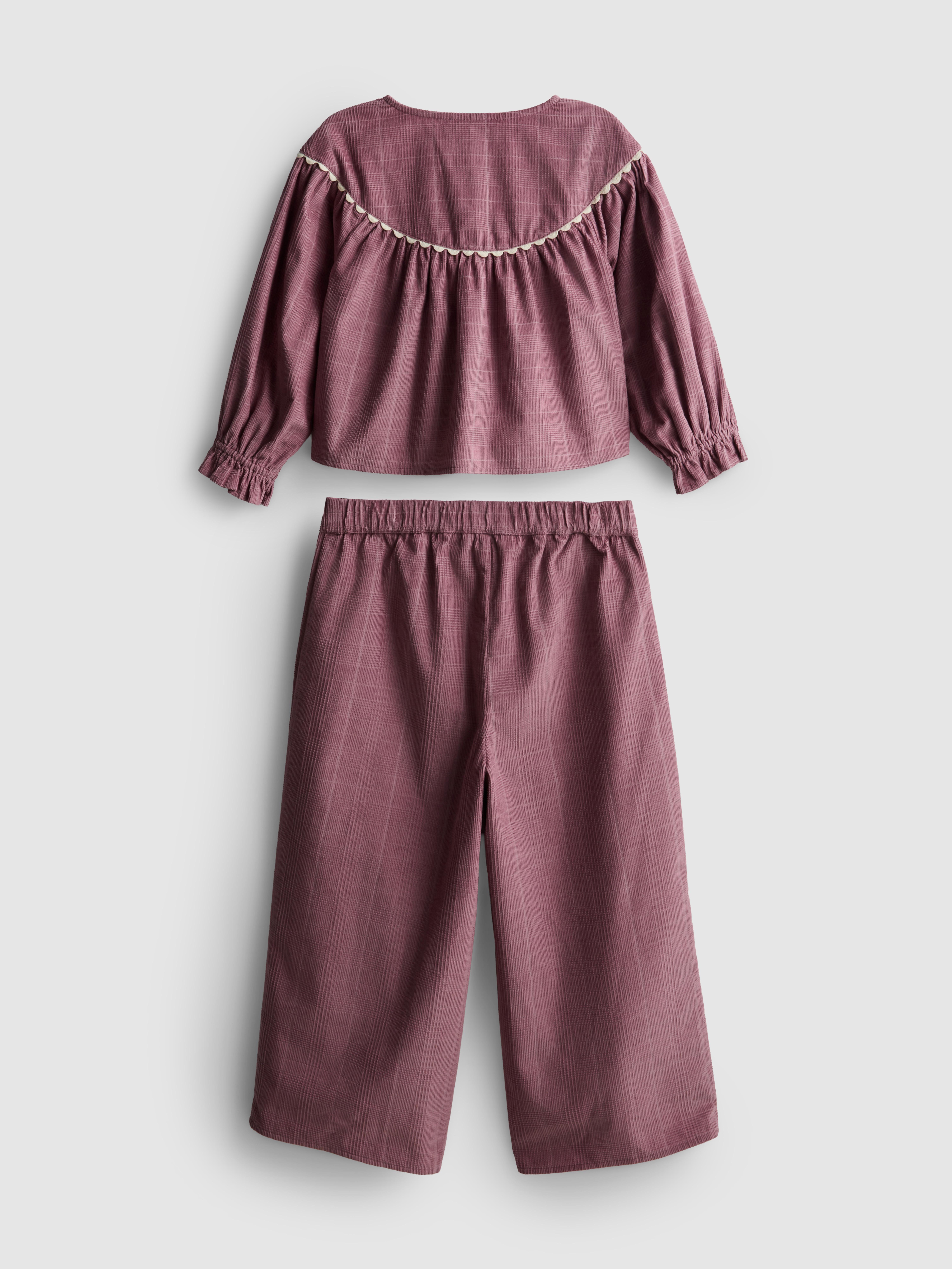 1-12yrs | The Edit Pure Cotton Corduroy Blouse and Pants Set