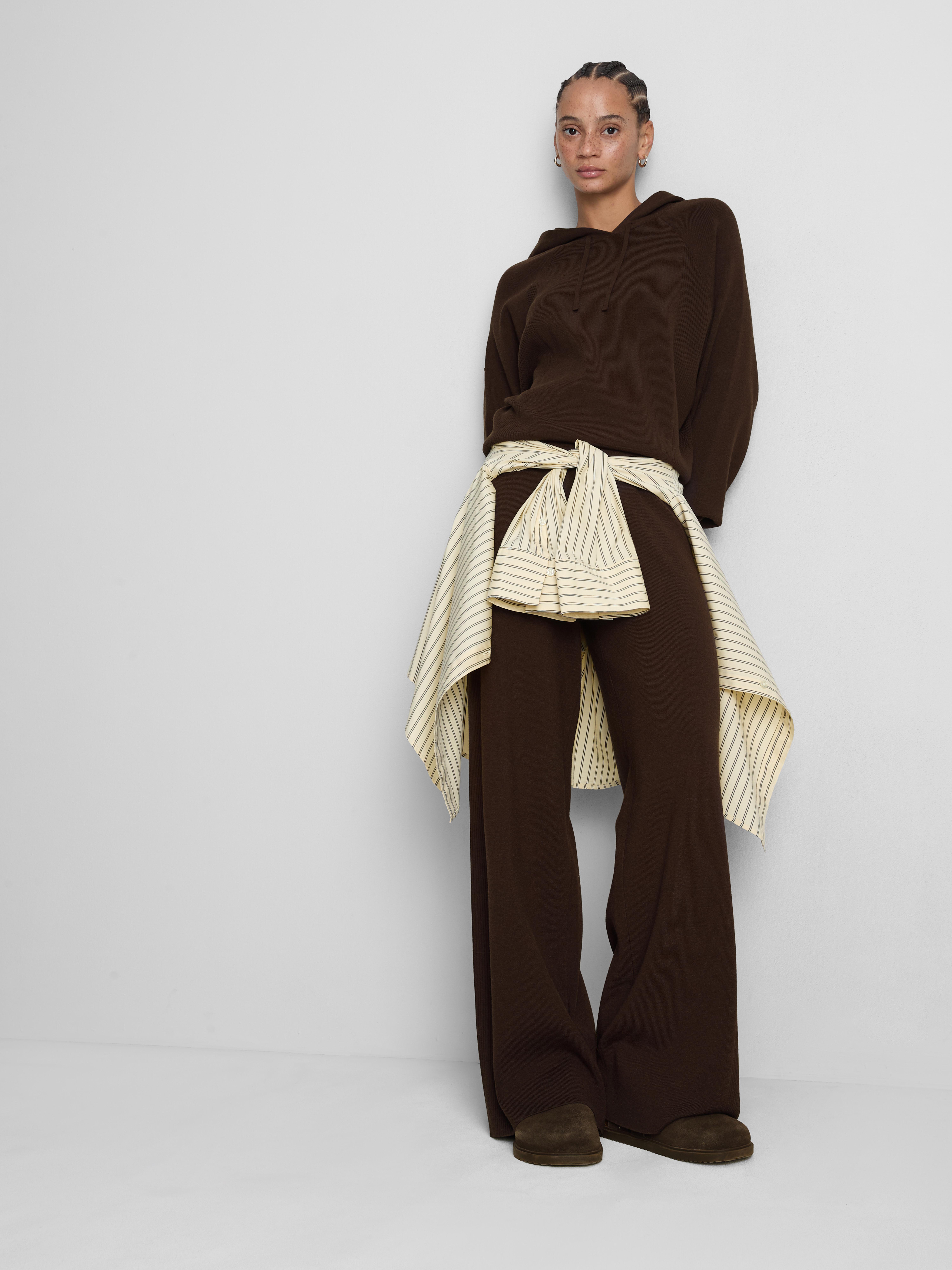Relaxed Knitted Hoodie
