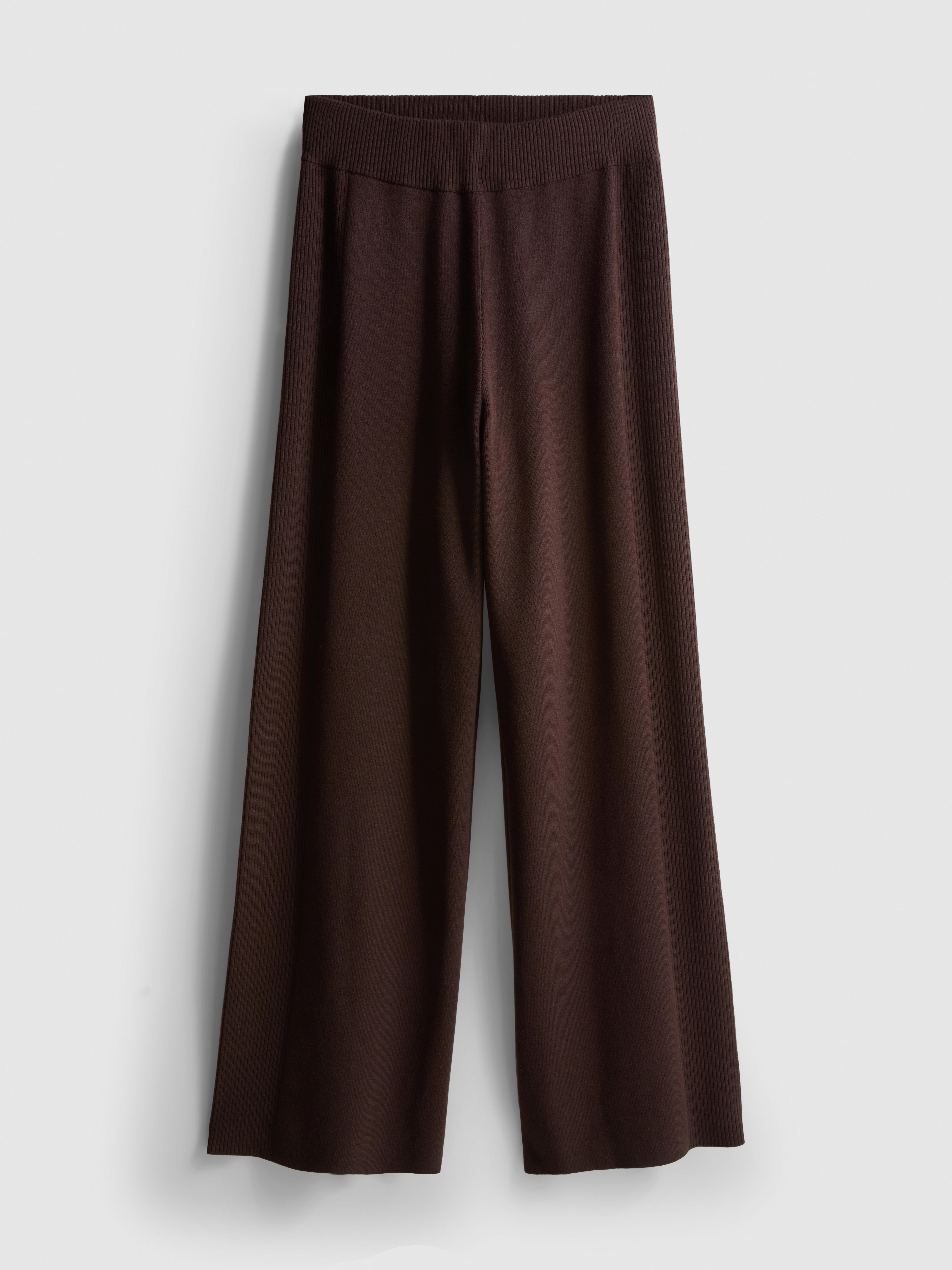 Knitted Wide Leg Pants