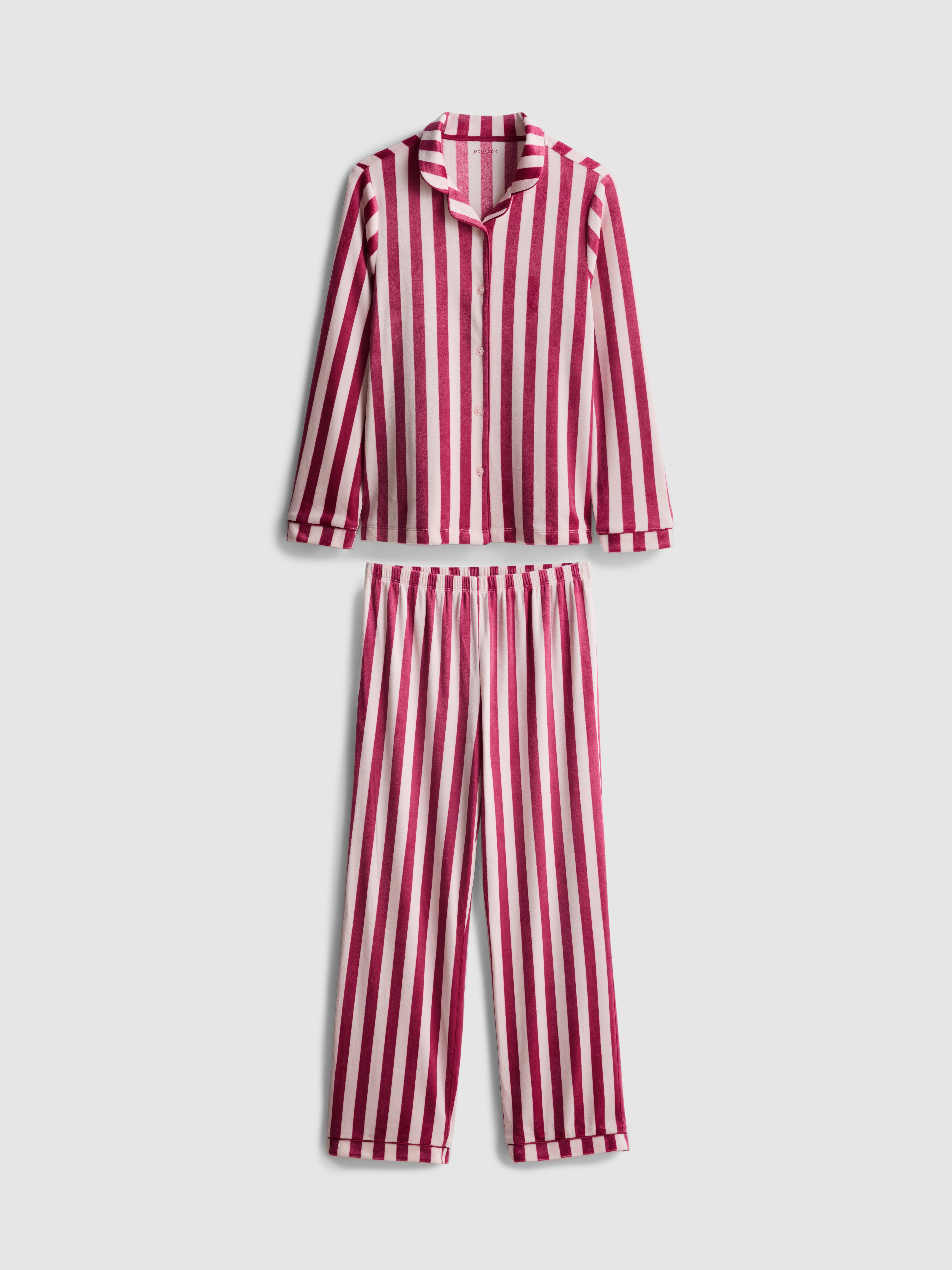 7-15 ans | Pyjama chemise rayé douillet
