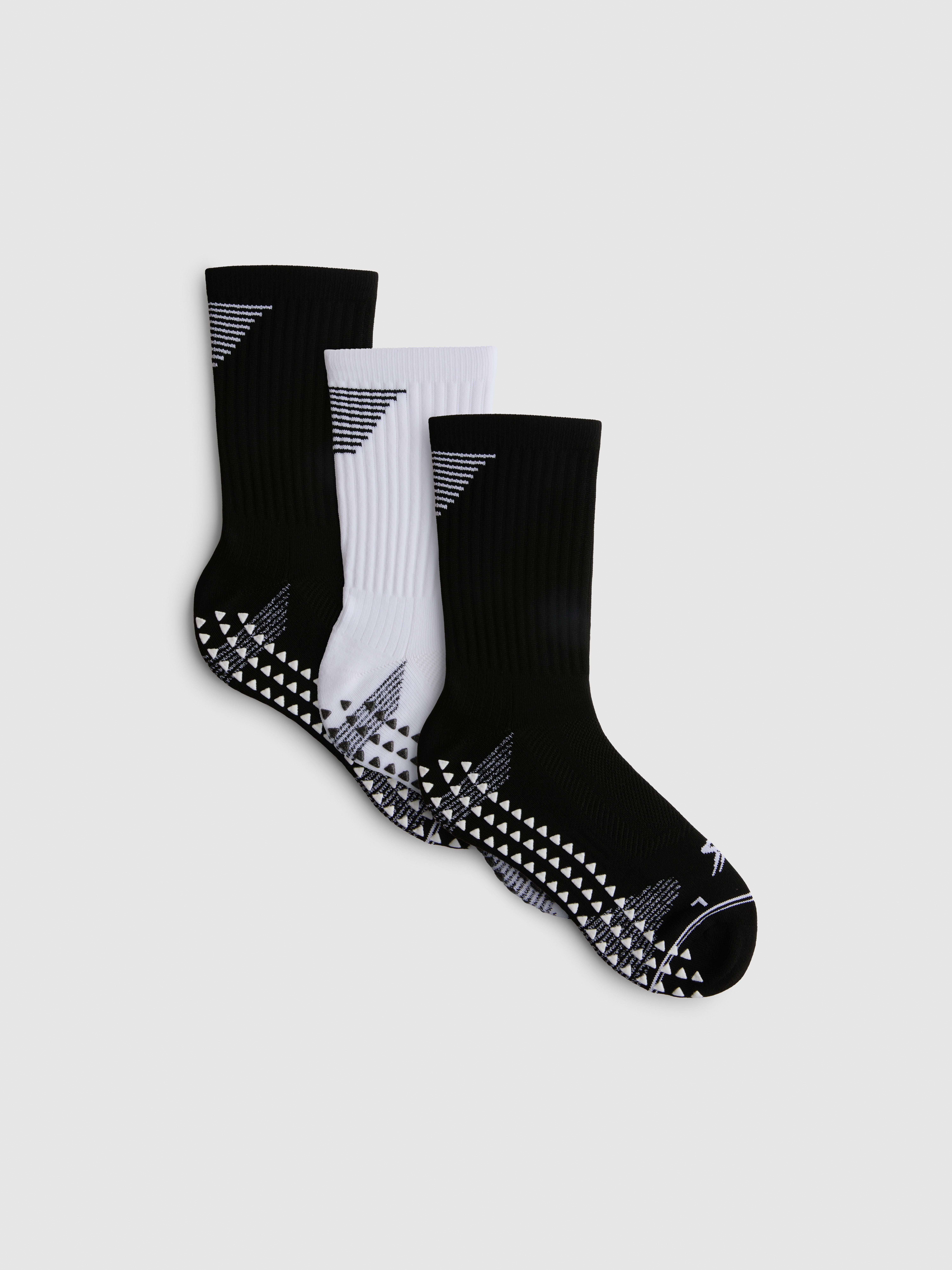 Griffige Turnsocken, 3er-Pack