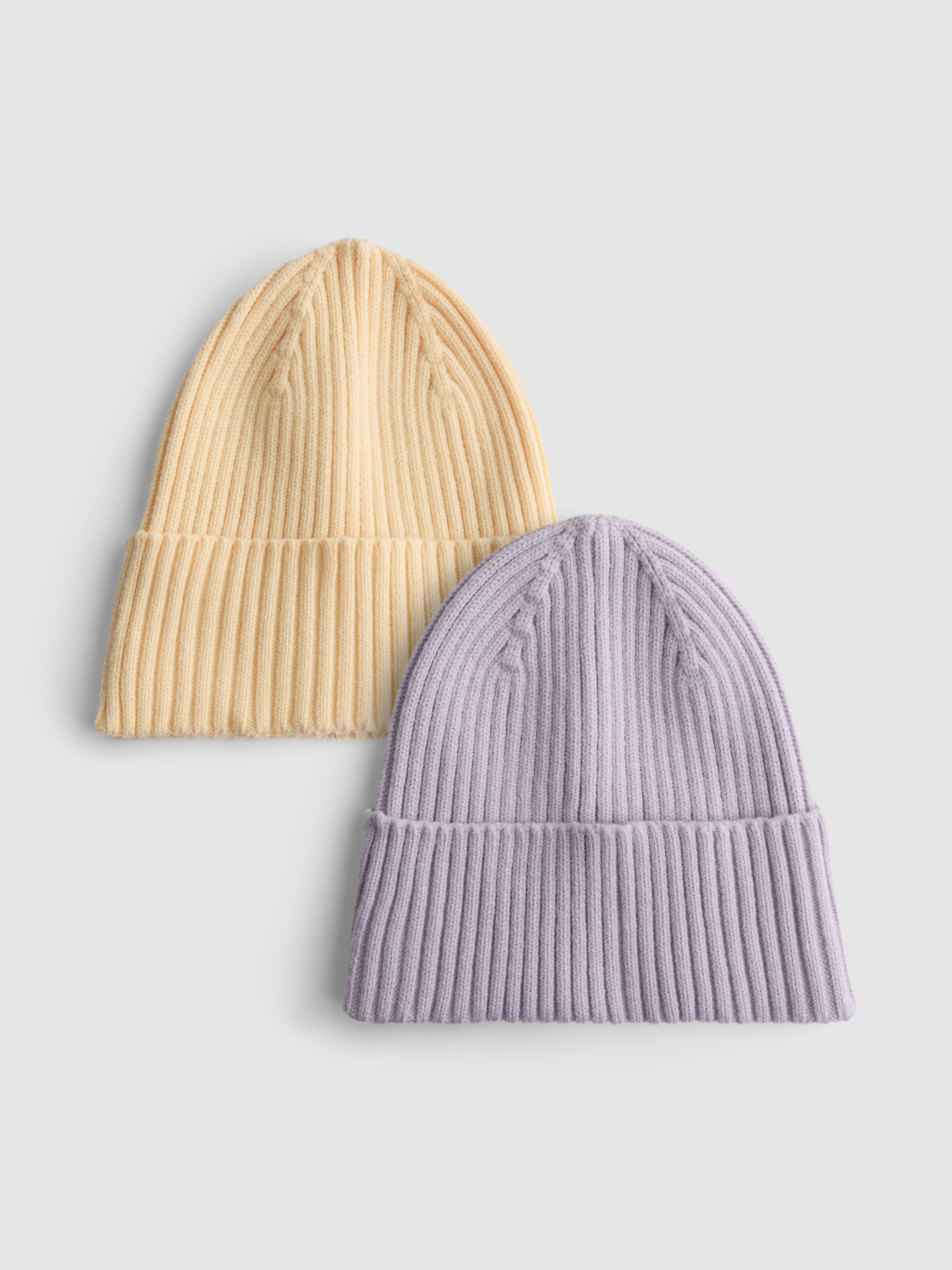 2pk Cable Knit Beanie Hats