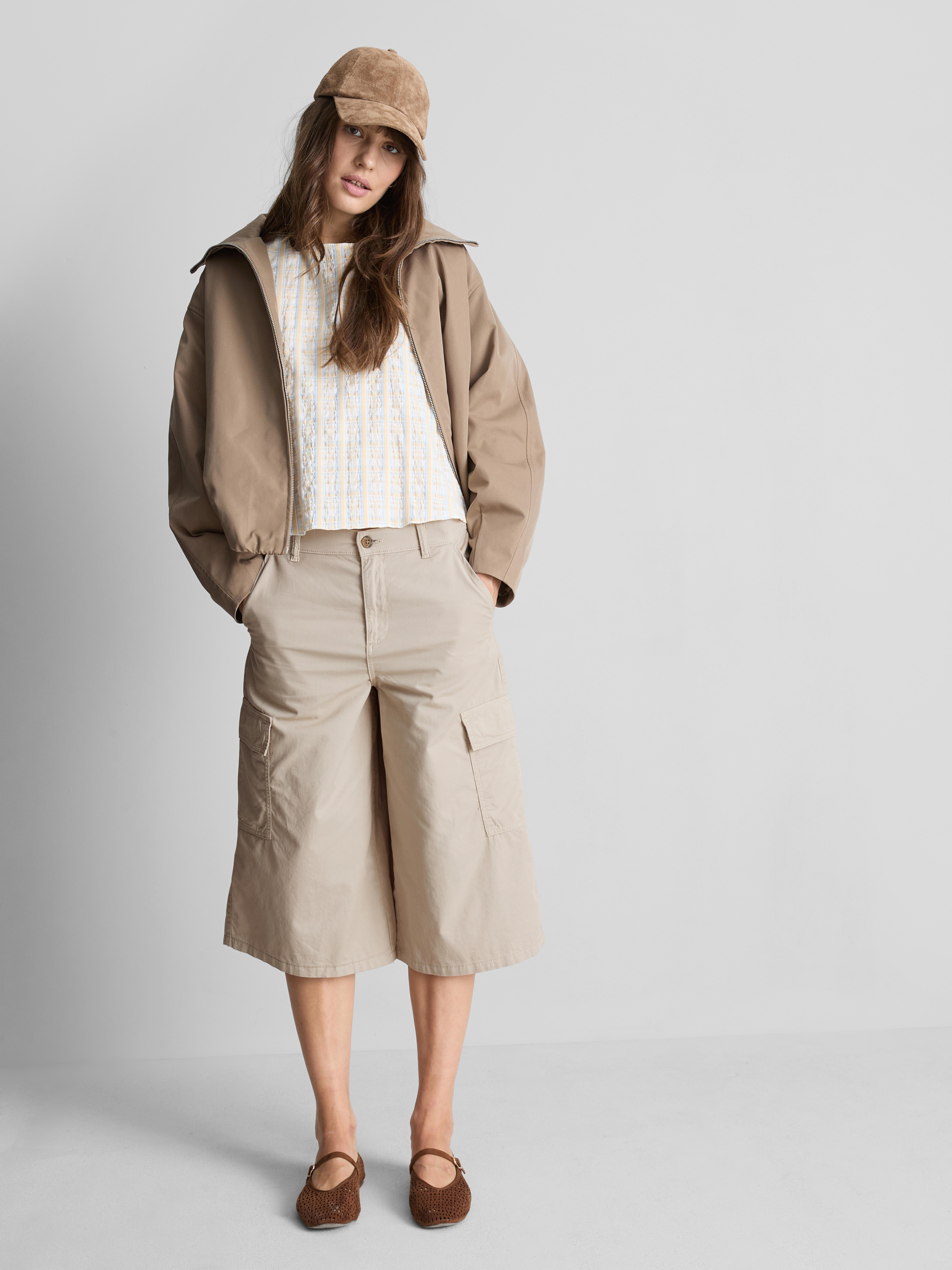 Pantalones cortos cargo de algodón de estilo militar