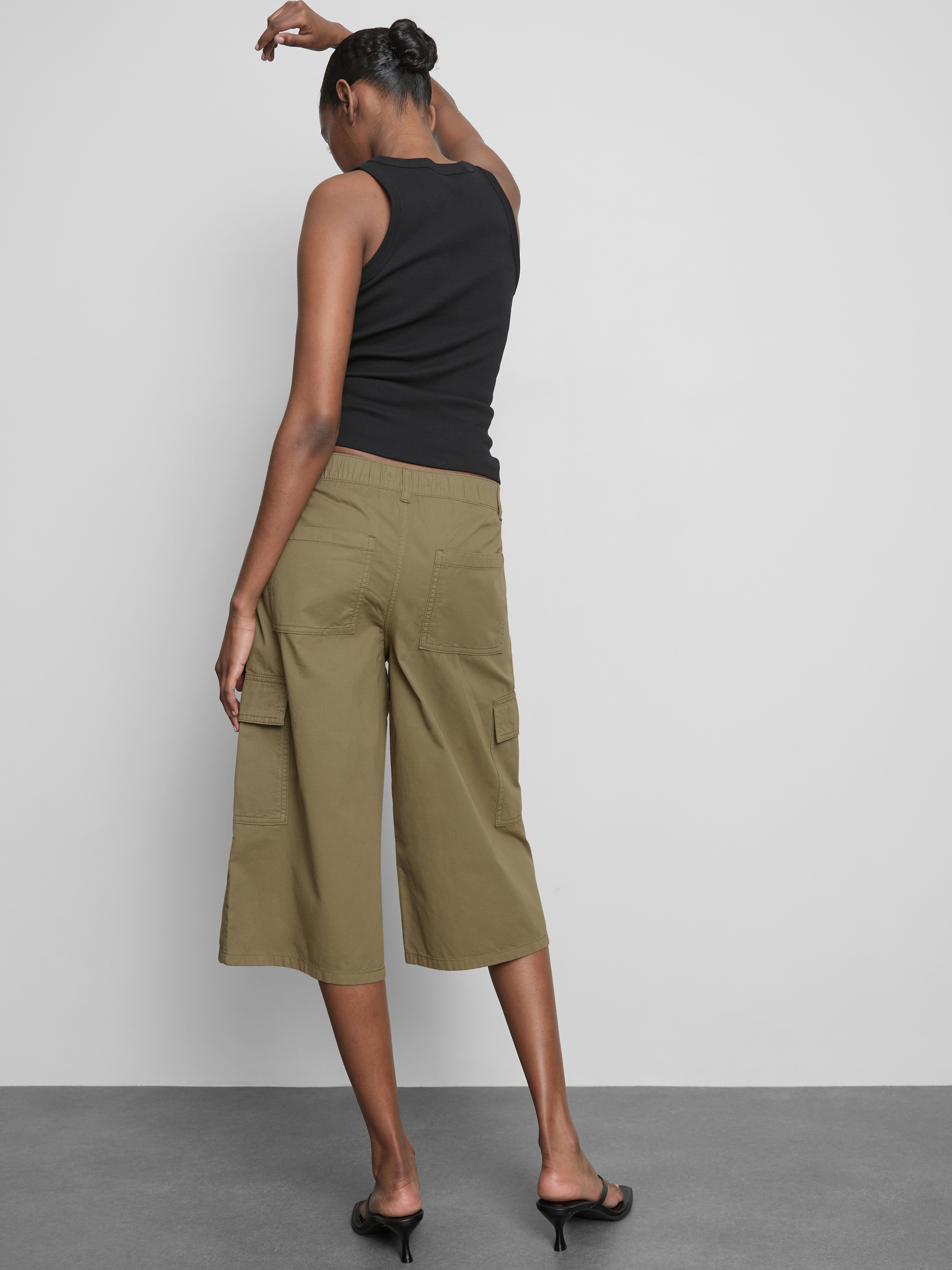 Pantalones cortos cargo de algodón de estilo militar