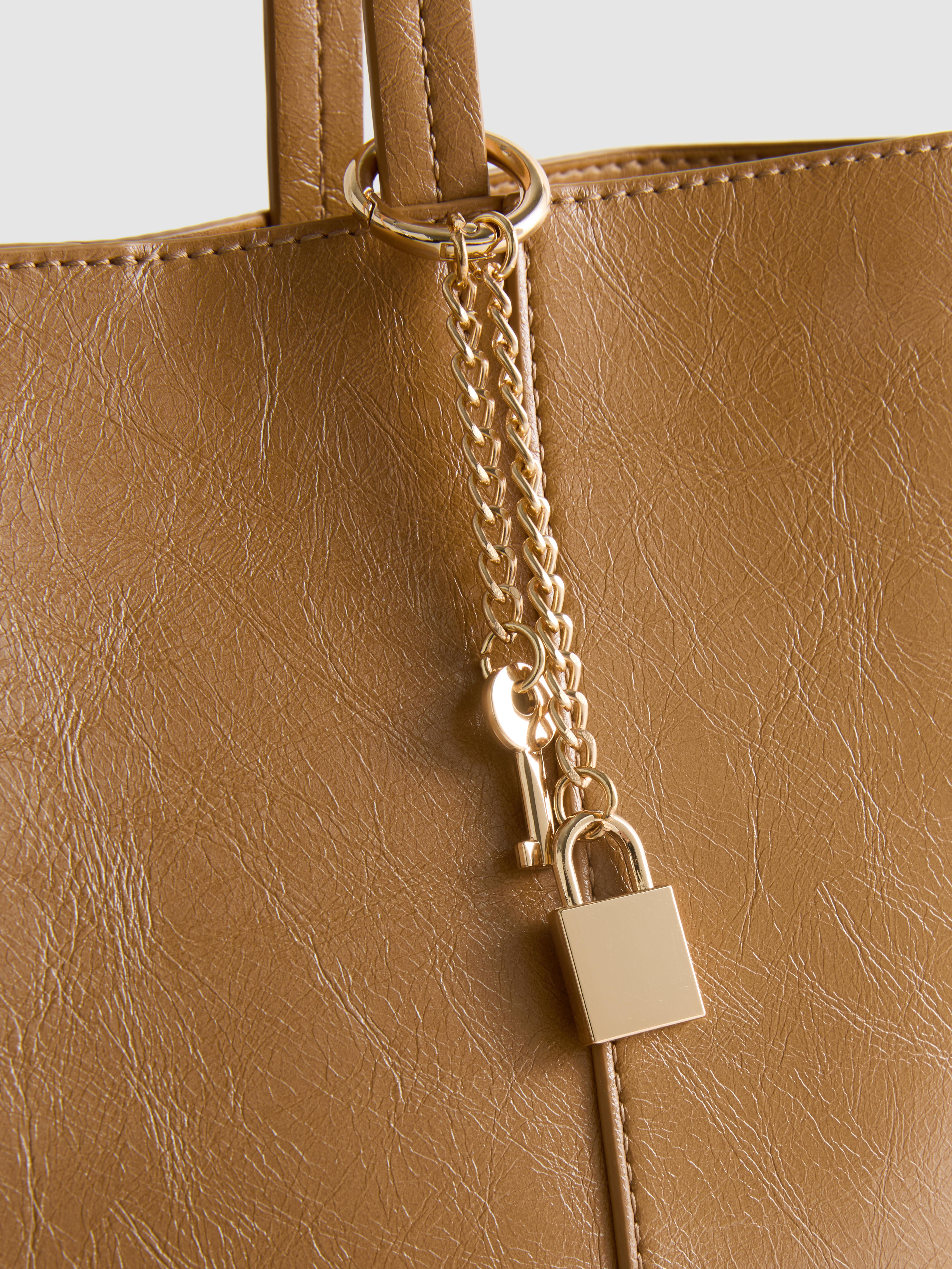 Sac fourre-tout à breloque cadenas