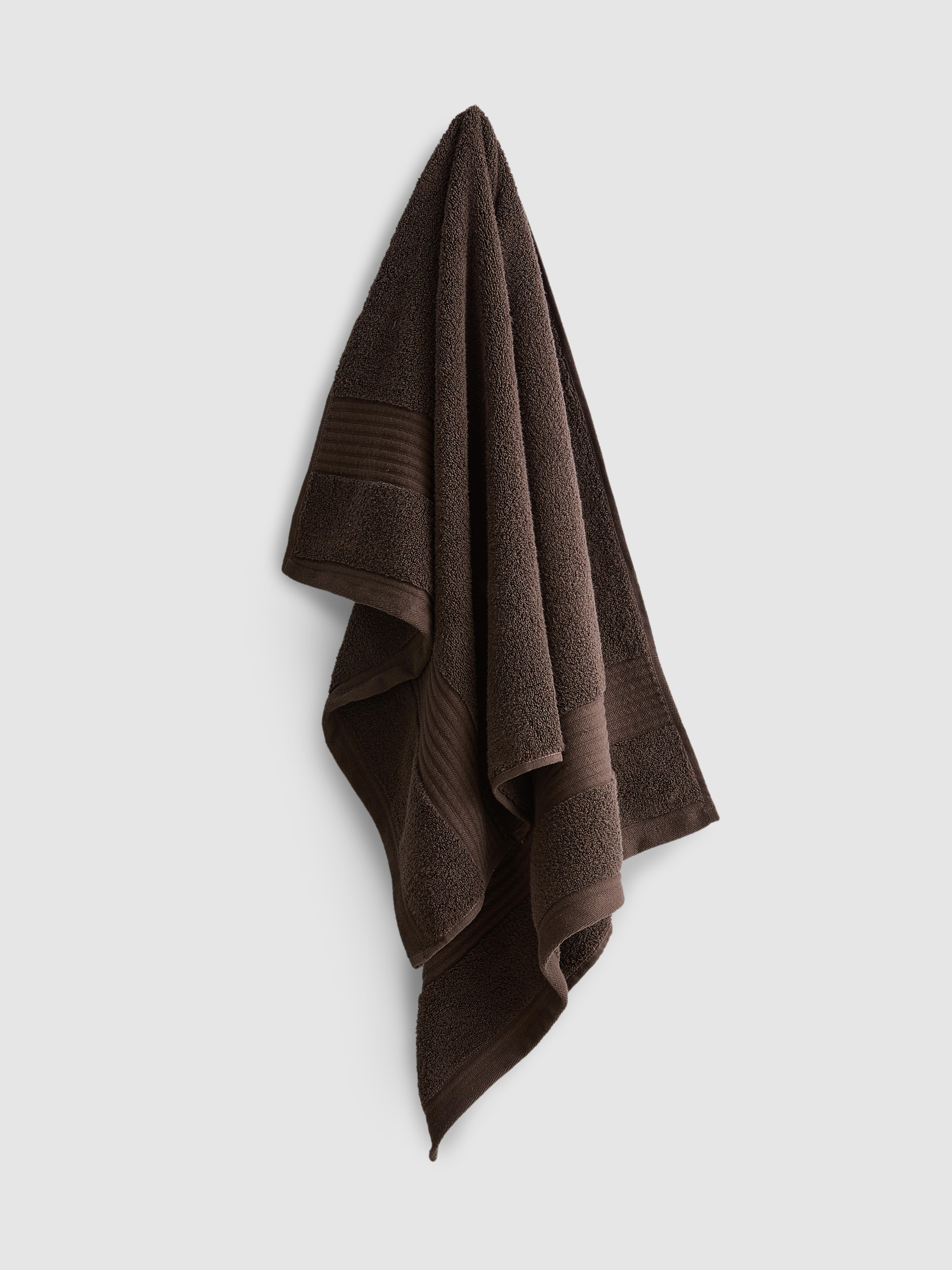 Pure Cotton Bath Towel Dark Brown