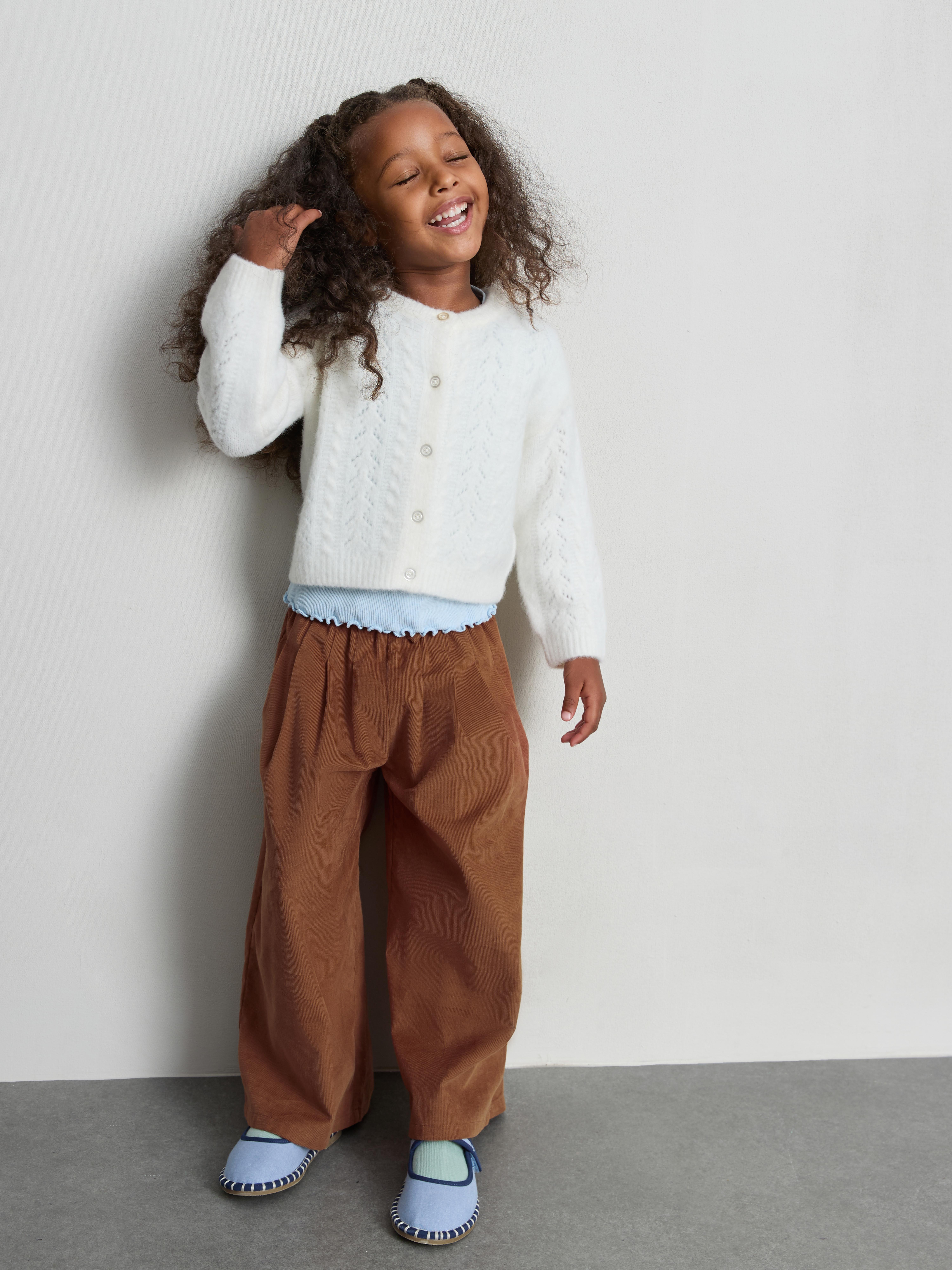 1-12yrs | The Edit Pure Cotton Corduroy Wide Leg Pants