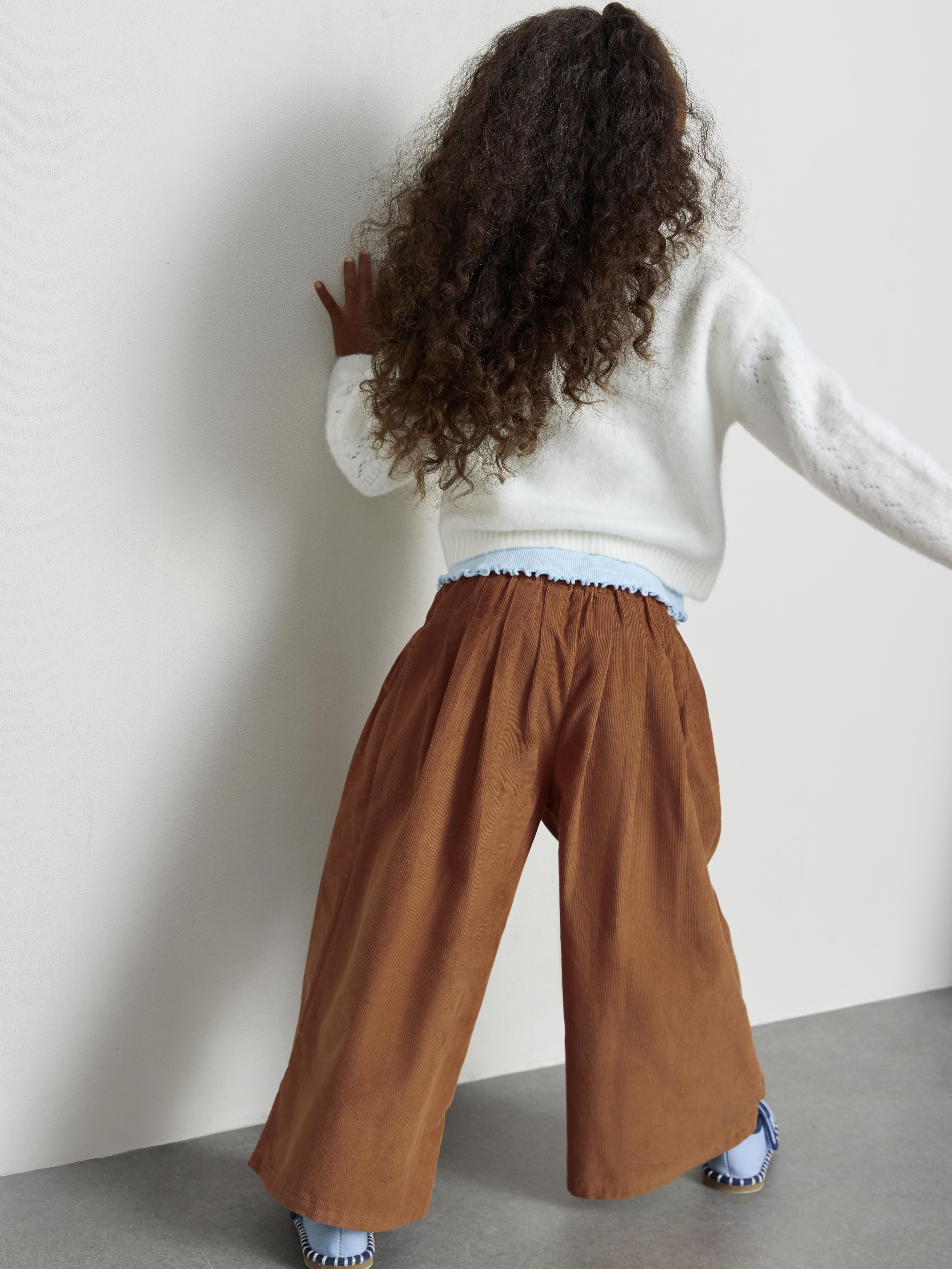 1-12yrs | The Edit Pure Cotton Corduroy Wide Leg Pants