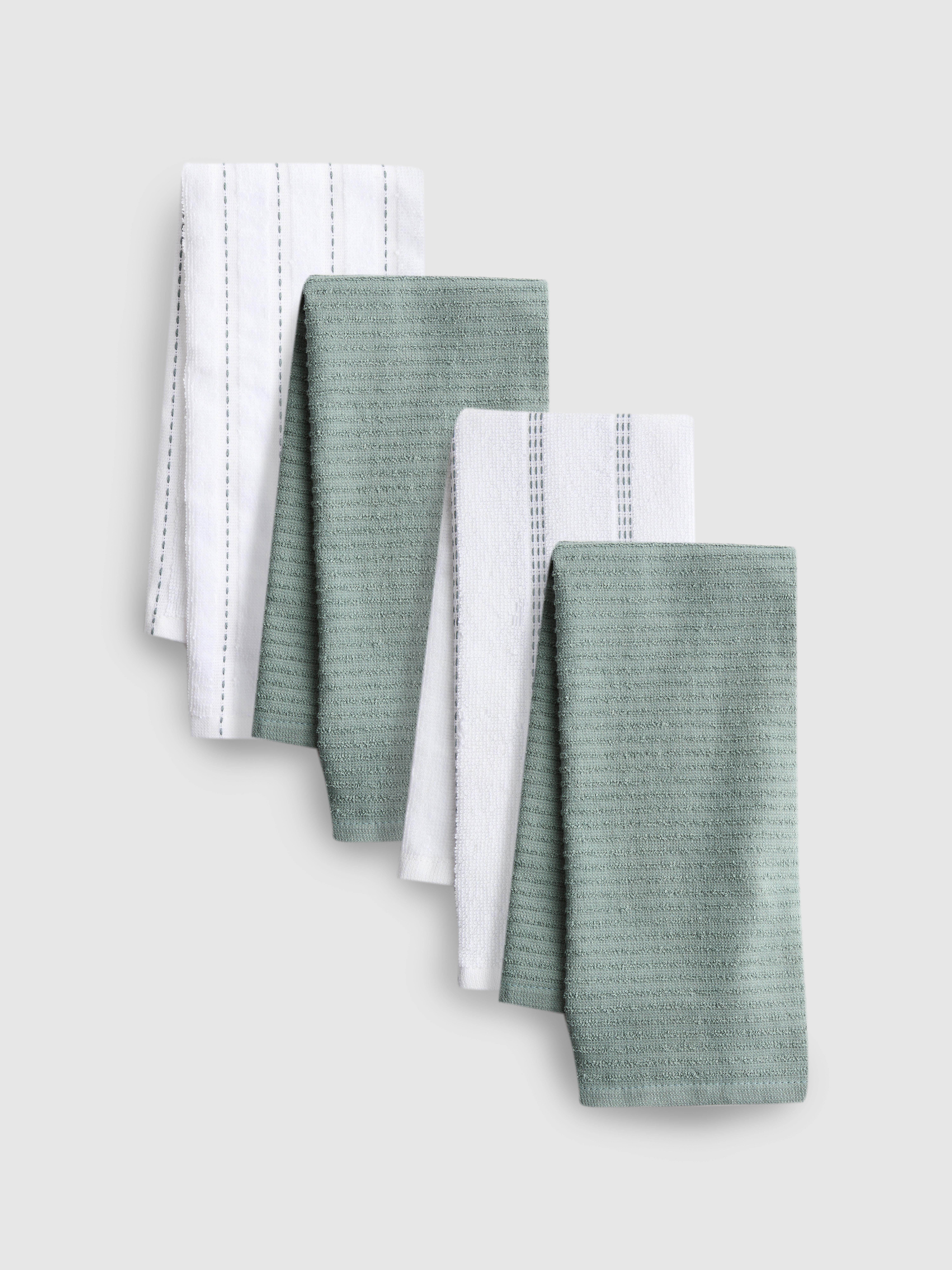 4pk Textured Tea Towels