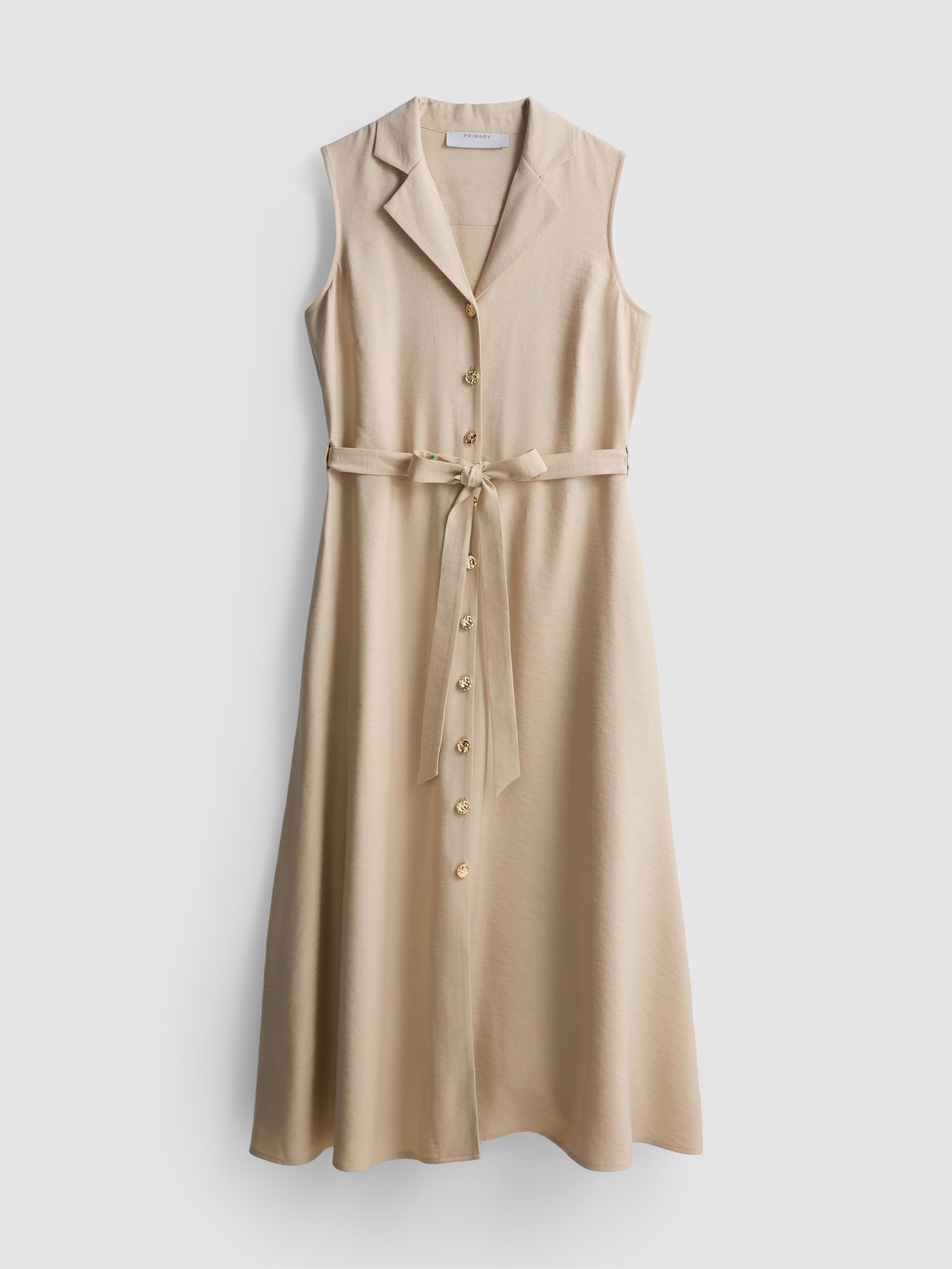 Belted Midi Shirt Dress