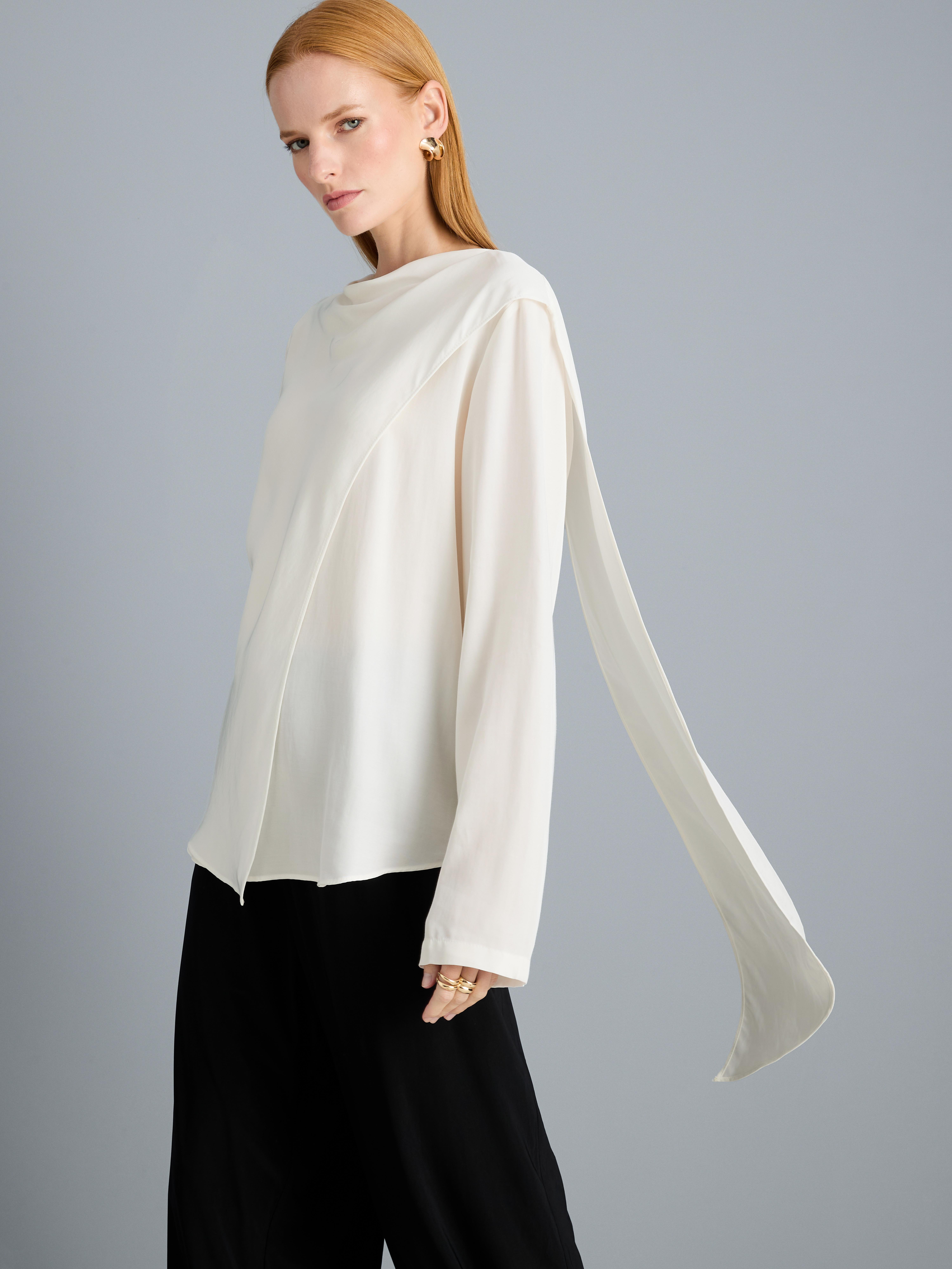 Relaxed Drape Blouse