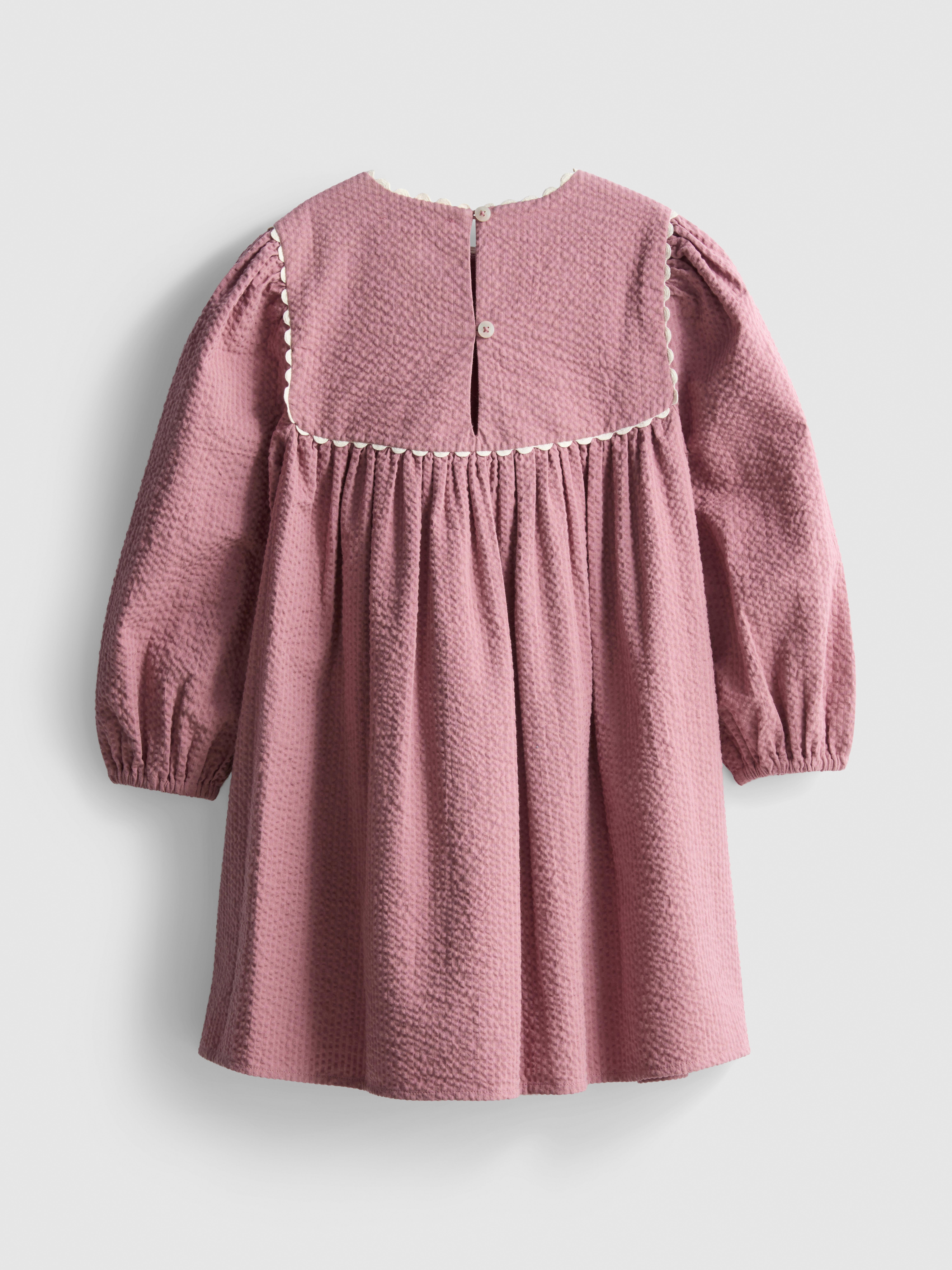 1-9yrs | The Edit Pure Cotton Seersucker Smock Dress