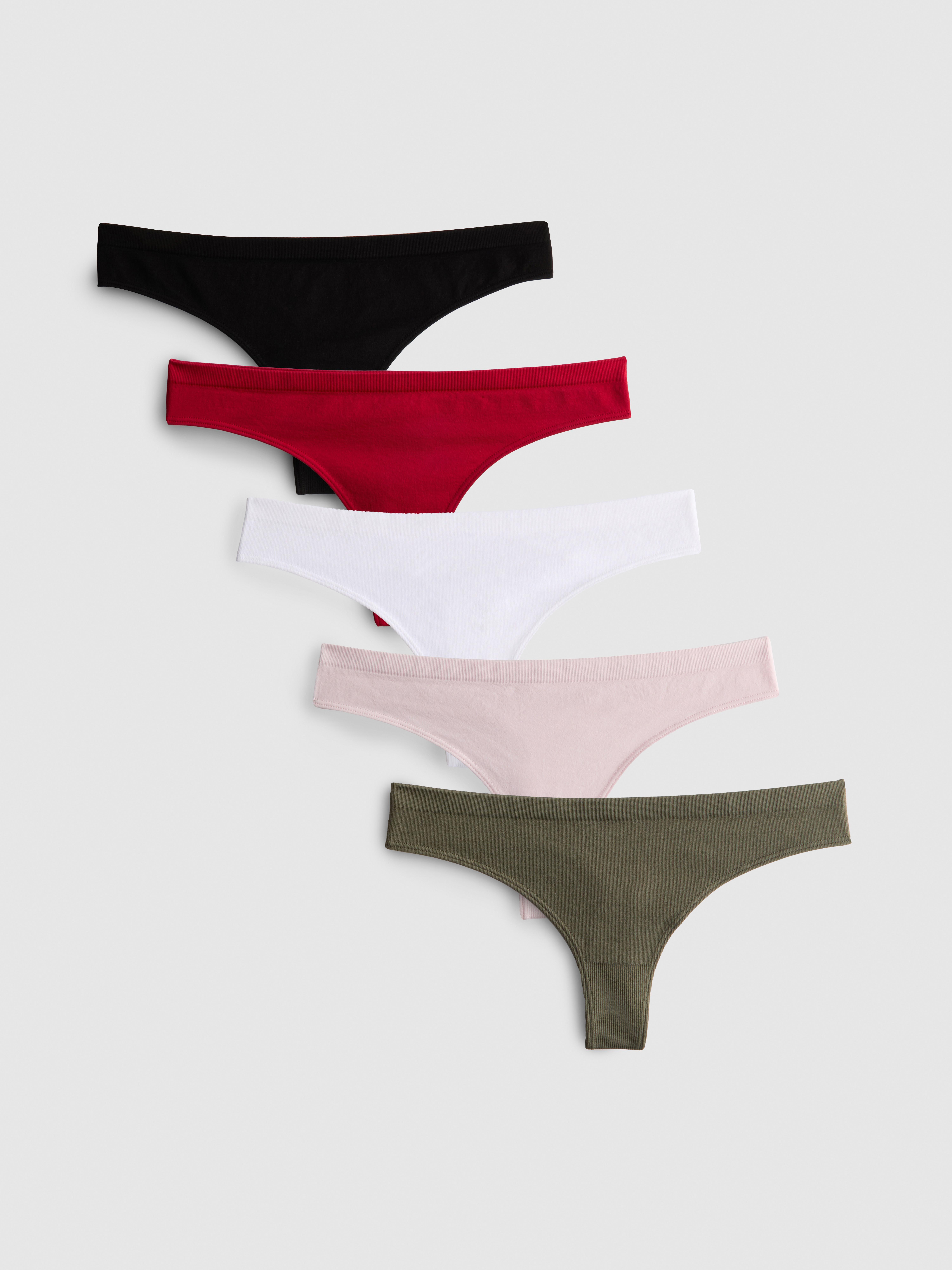 5pk Seamless Thongs