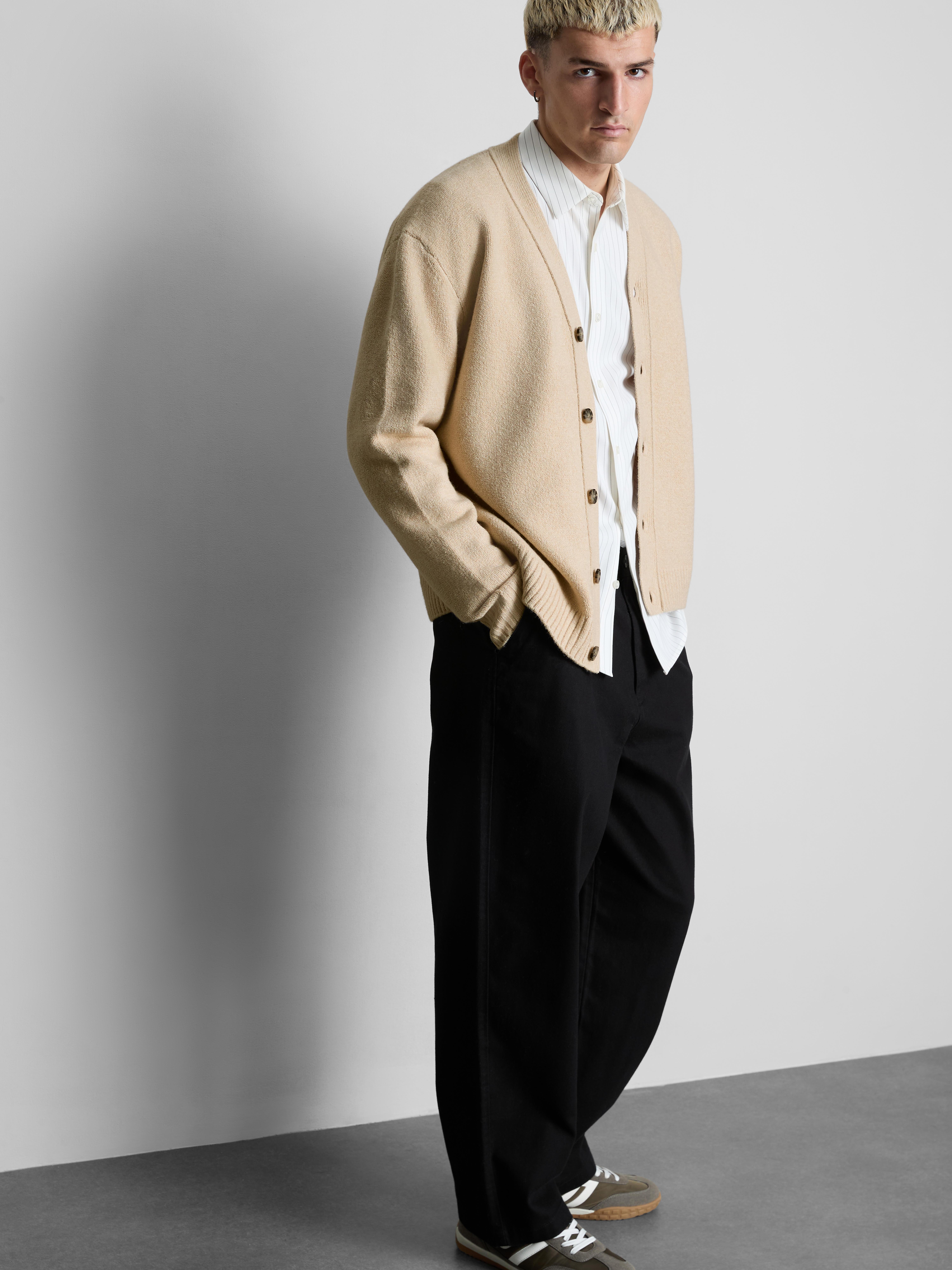 Button-Through V-Neck Cardigan