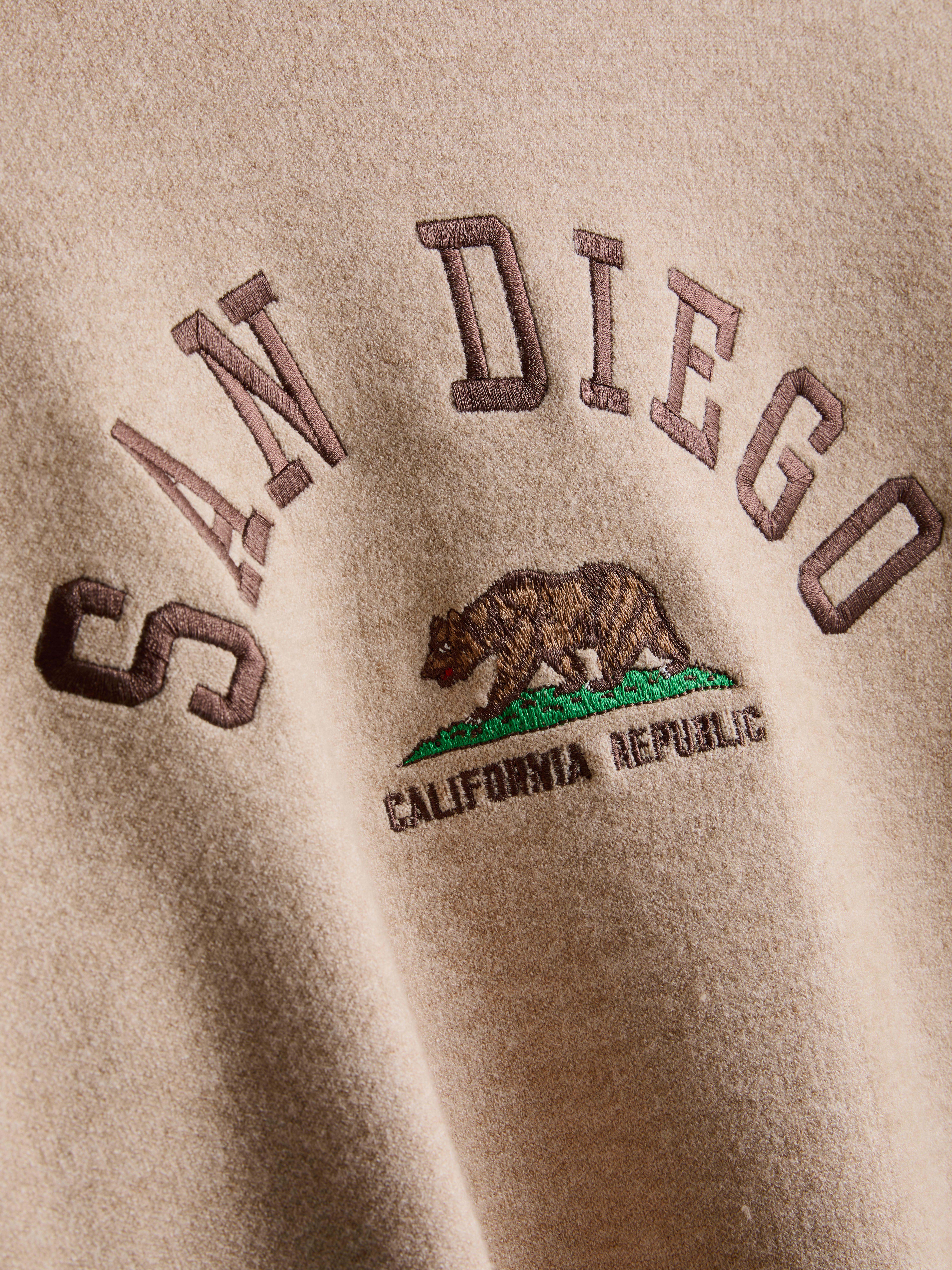 Jersey de punto con cuello redondo con mensaje