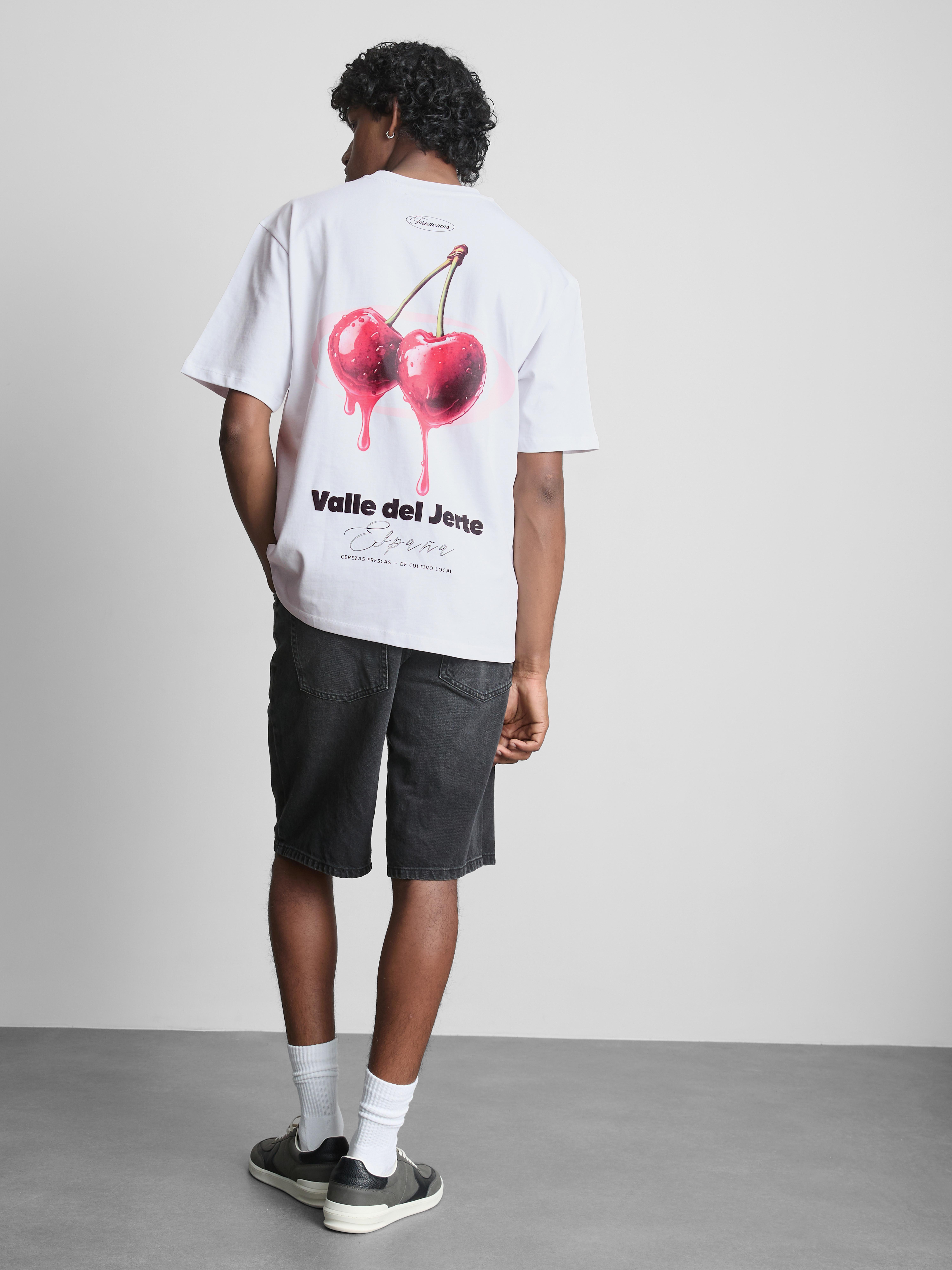 T-Shirt mit Kirschgrafik
