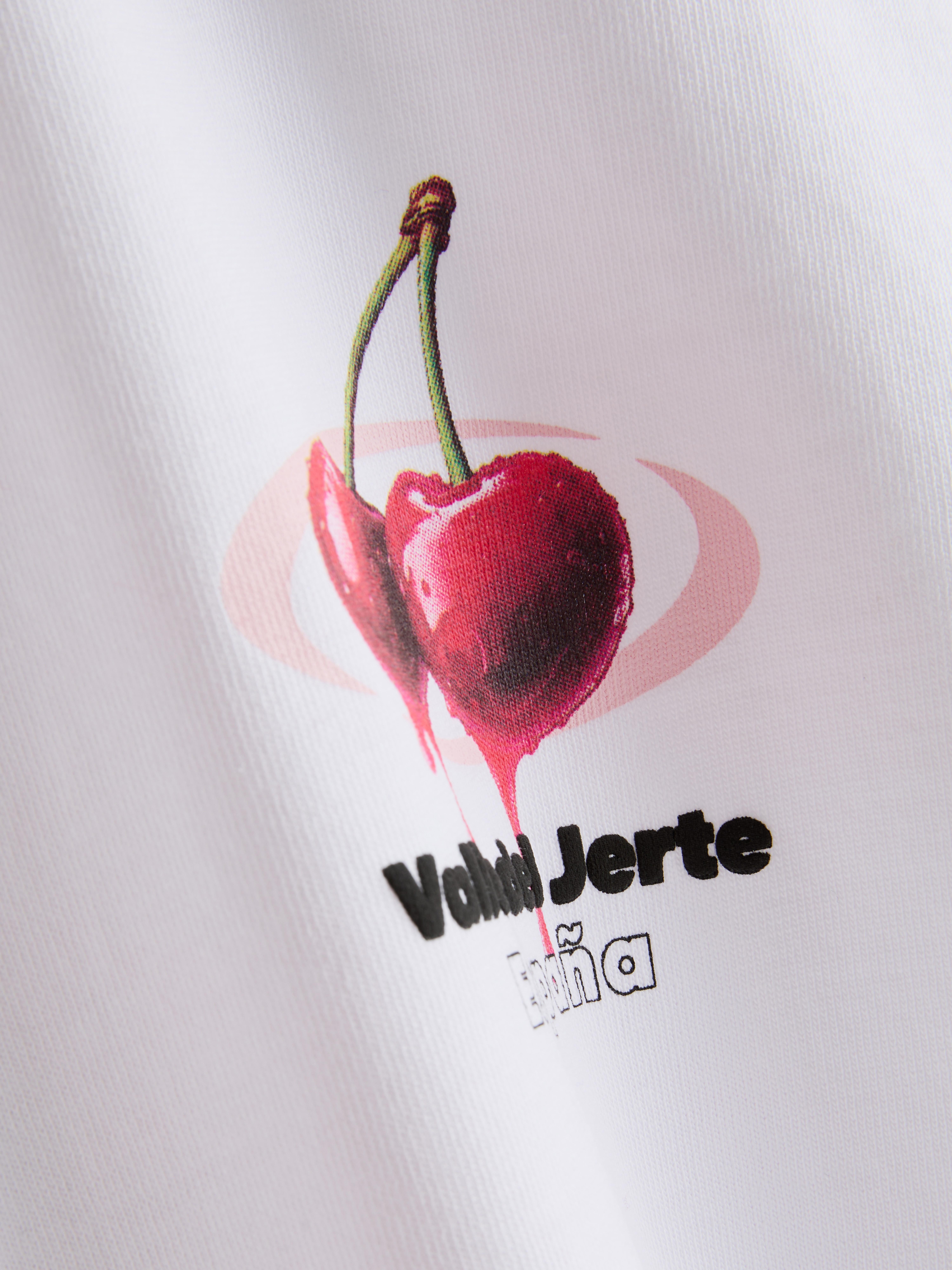 T-Shirt mit Kirschgrafik