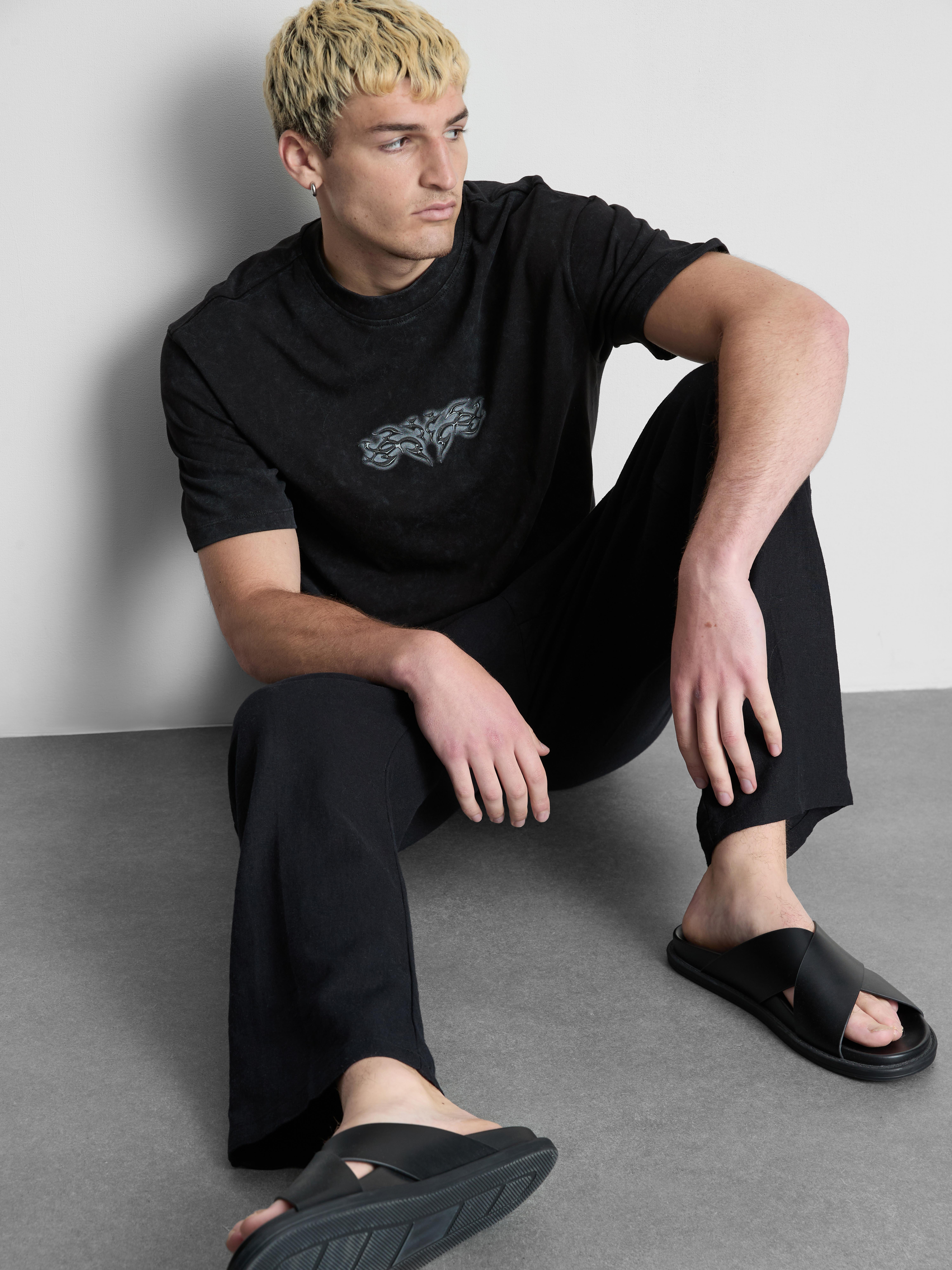 T-shirt à imprimé au dos