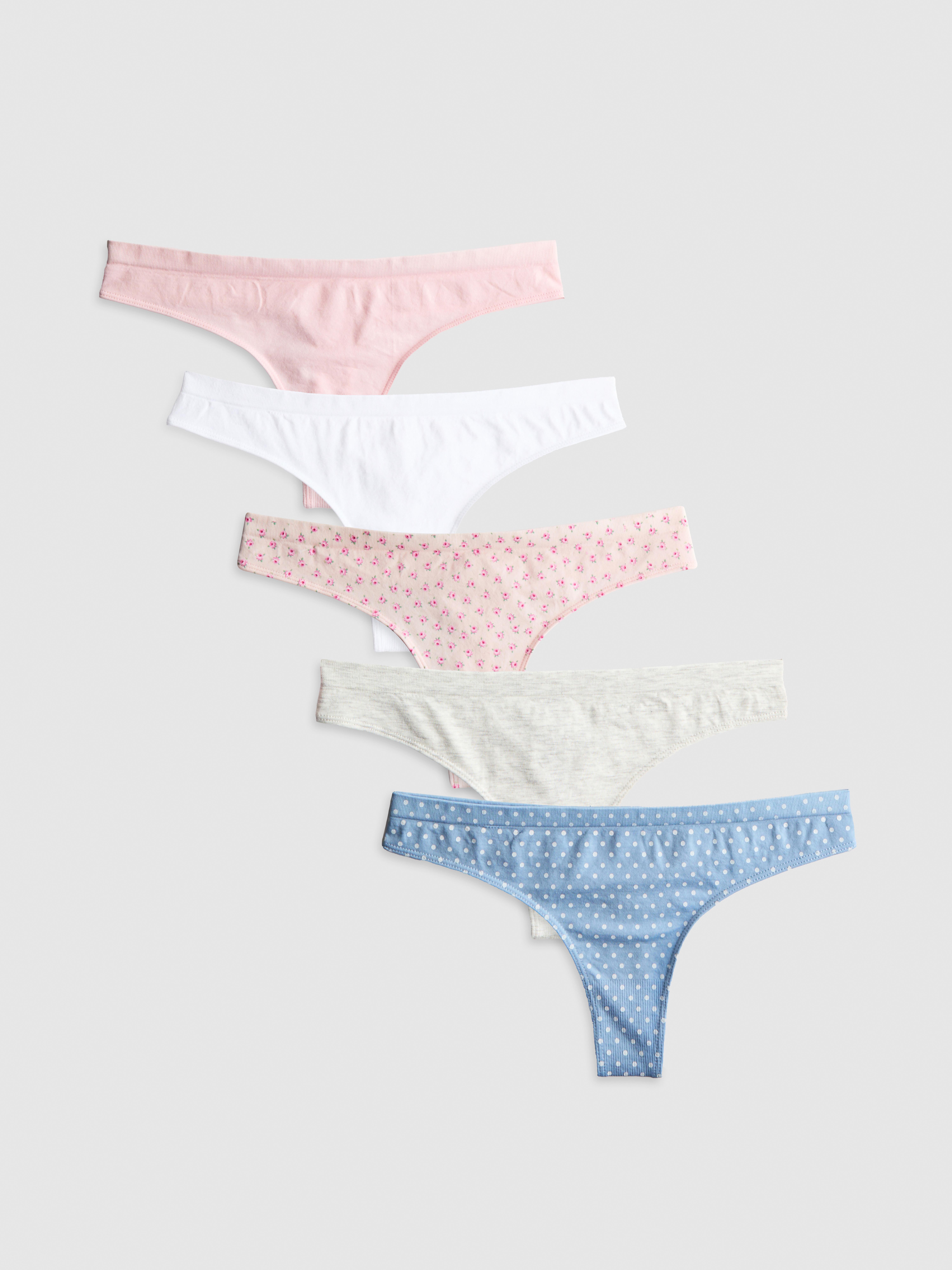 5pk Seamless Thongs
