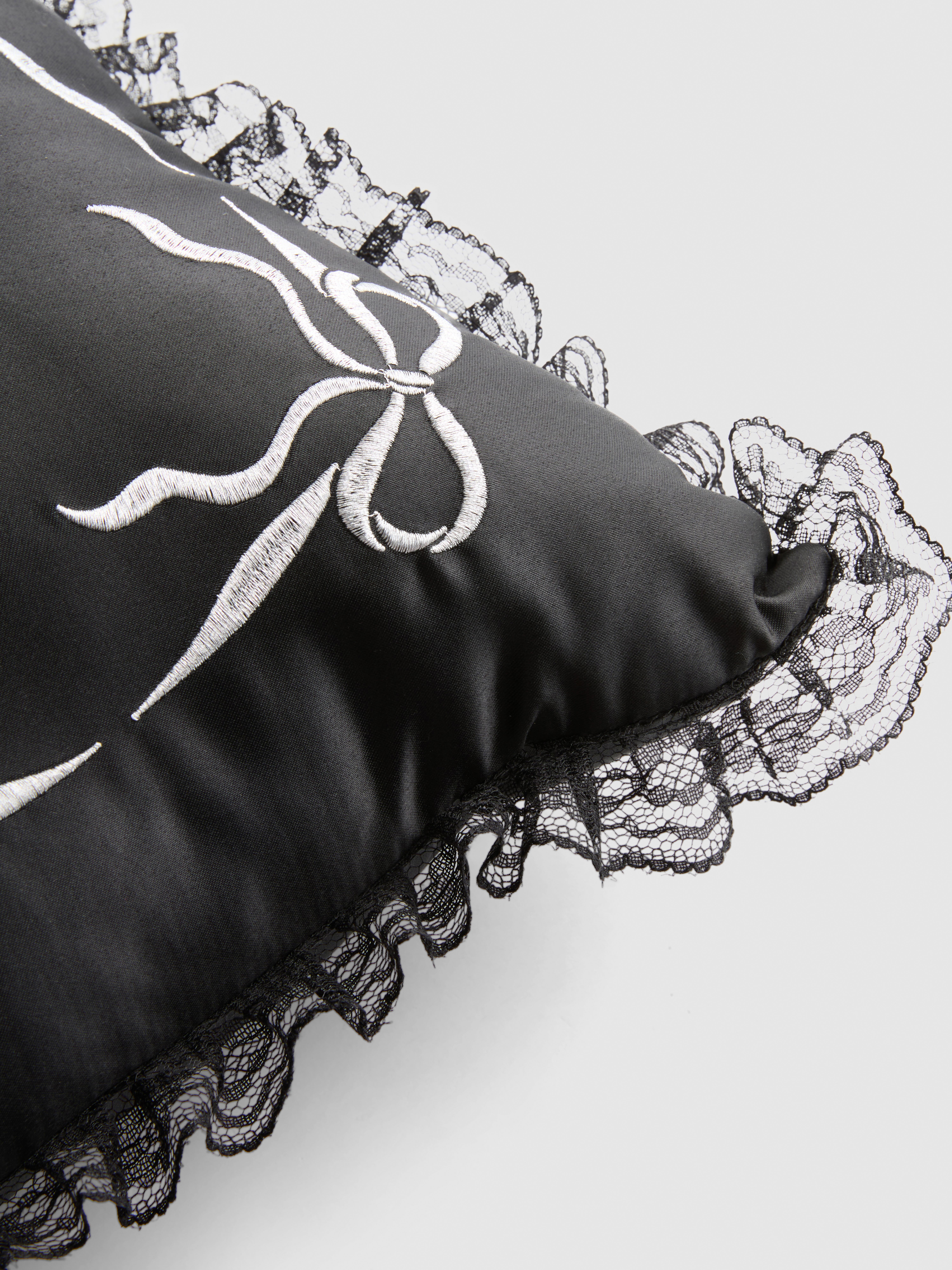 That Witch Lace Trim Cushion