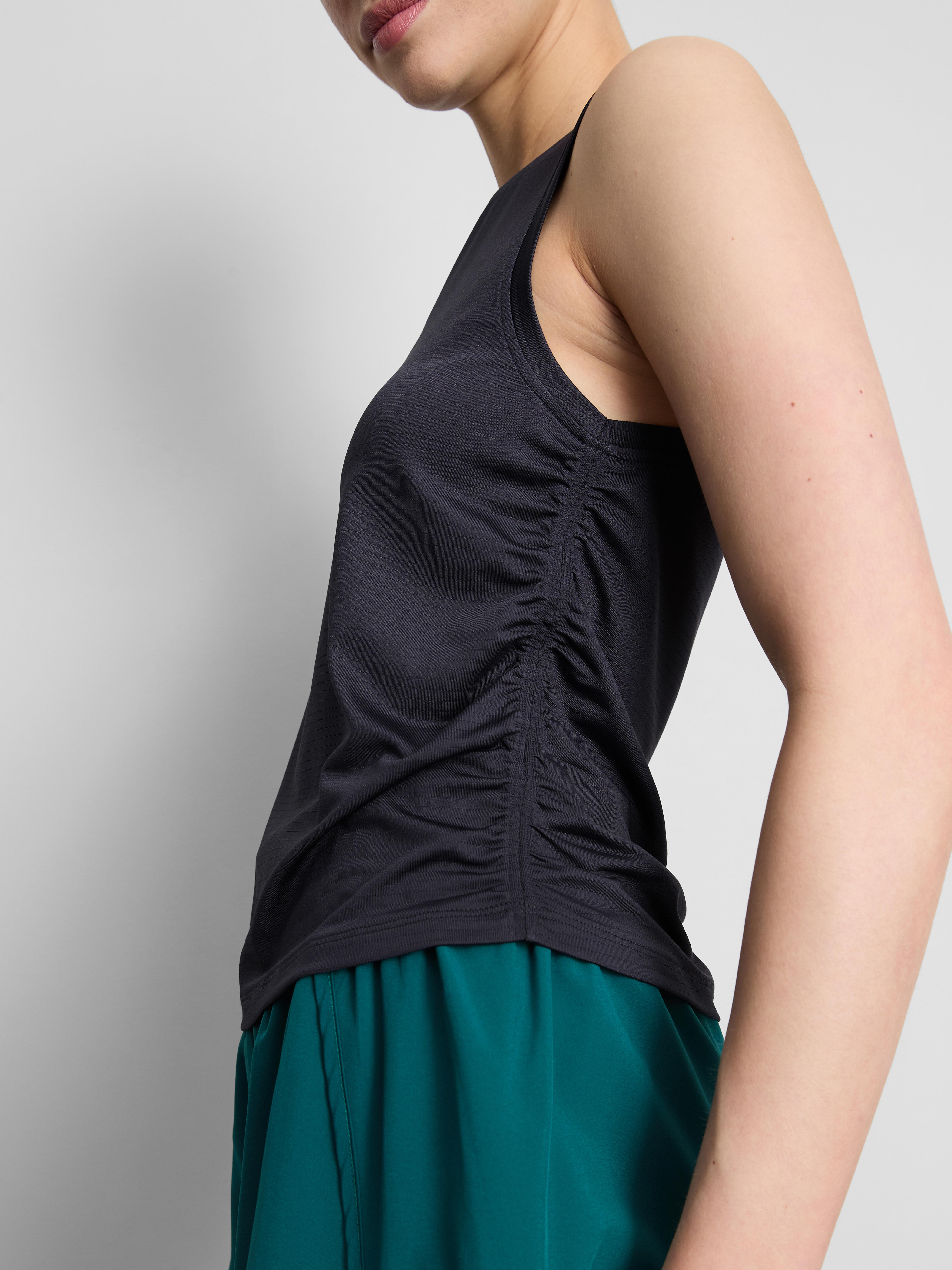 Ruched-Side Running Tank