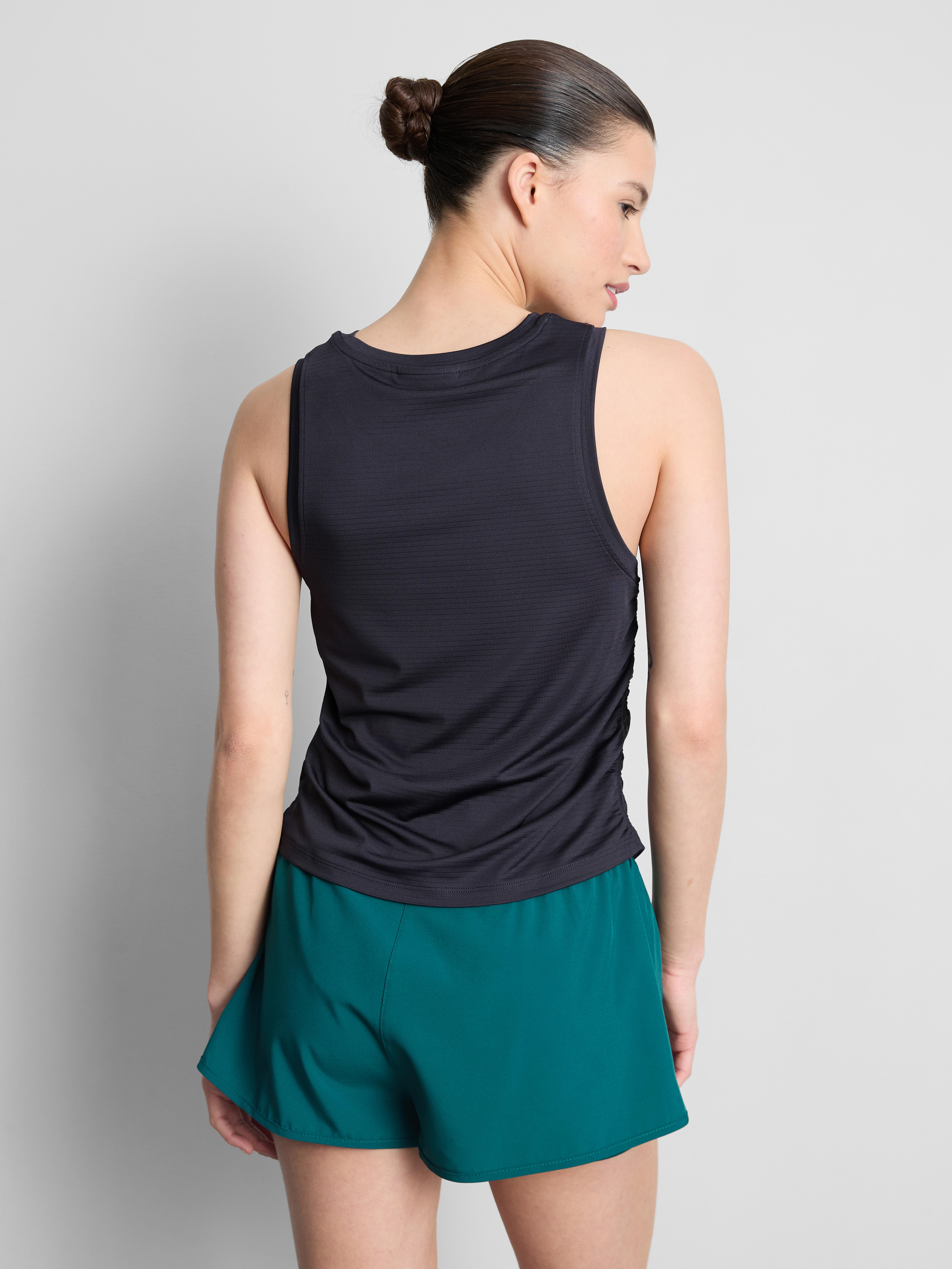 Ruched-Side Running Tank