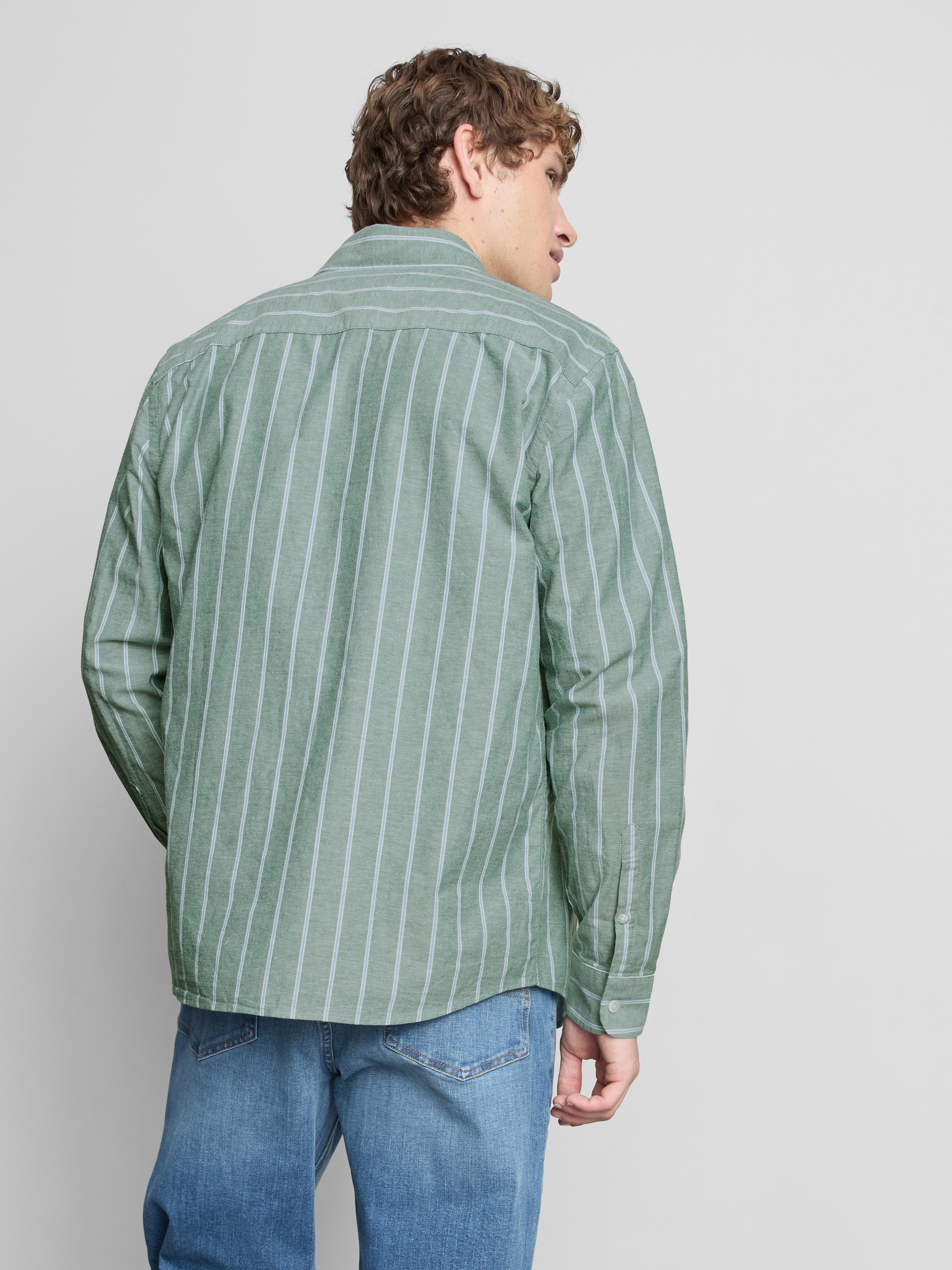 Pure Cotton Striped Oxford Shirt