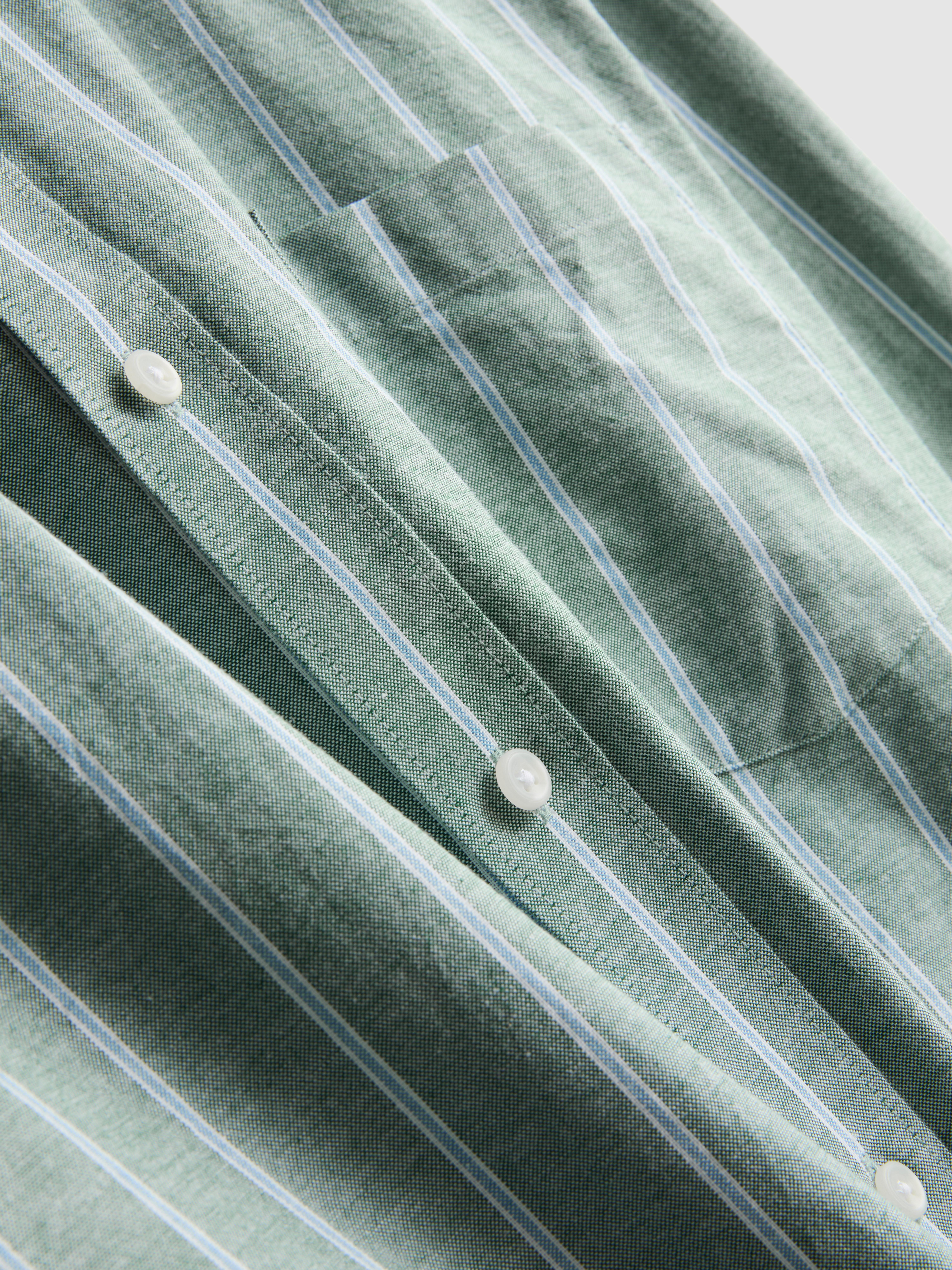 Pure Cotton Striped Oxford Shirt