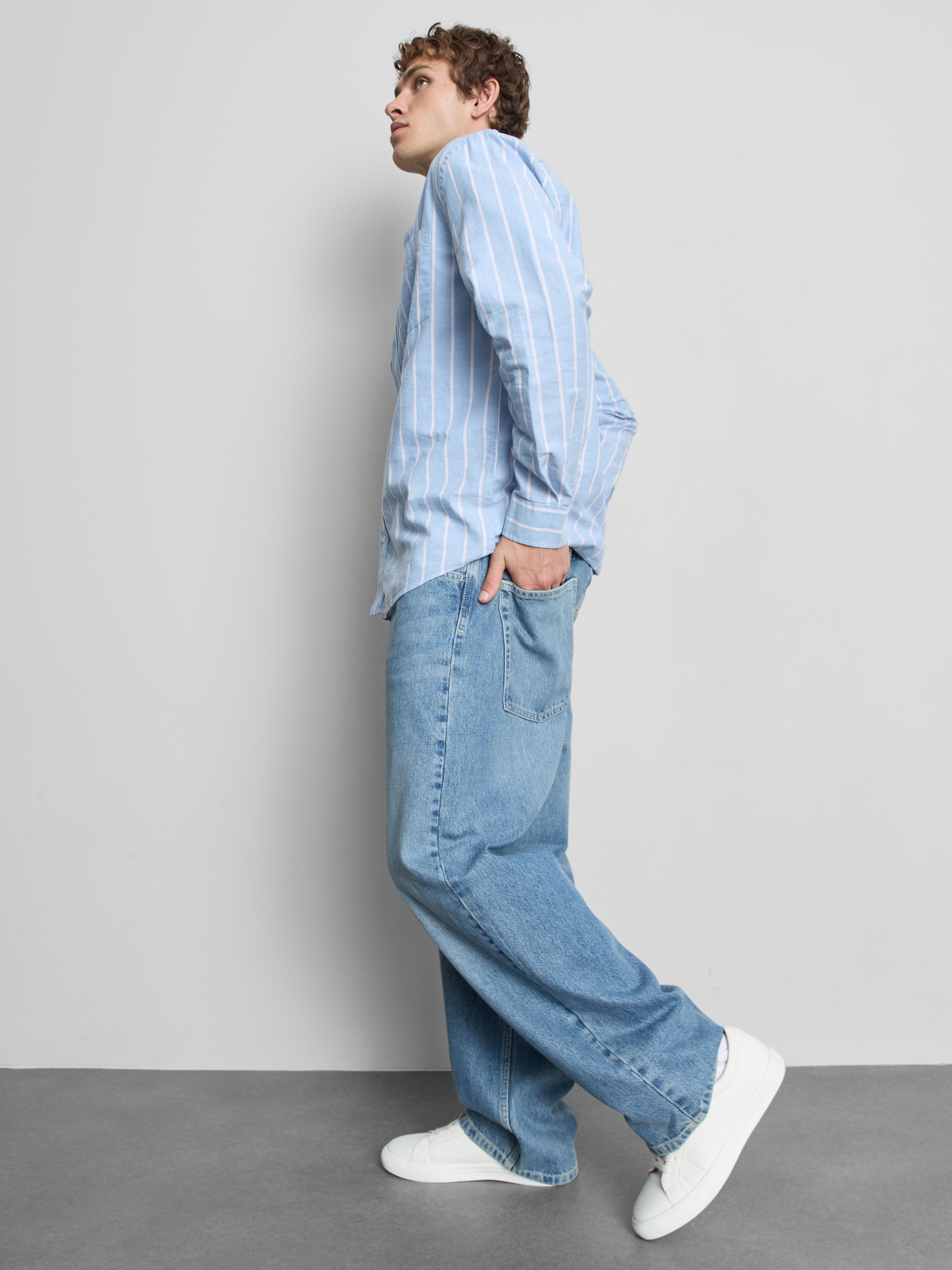 Pure Cotton Striped Oxford Shirt