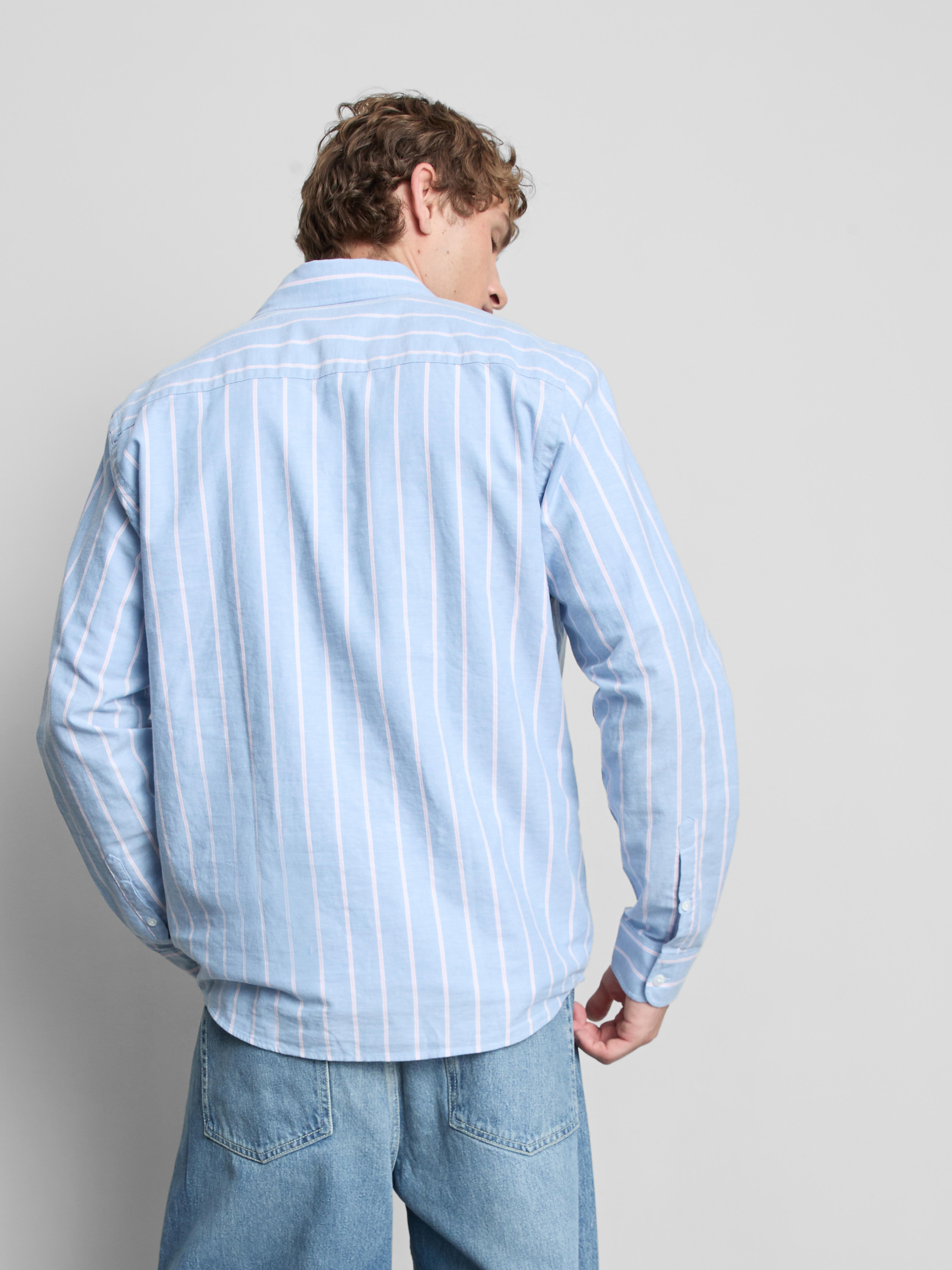 Pure Cotton Striped Oxford Shirt