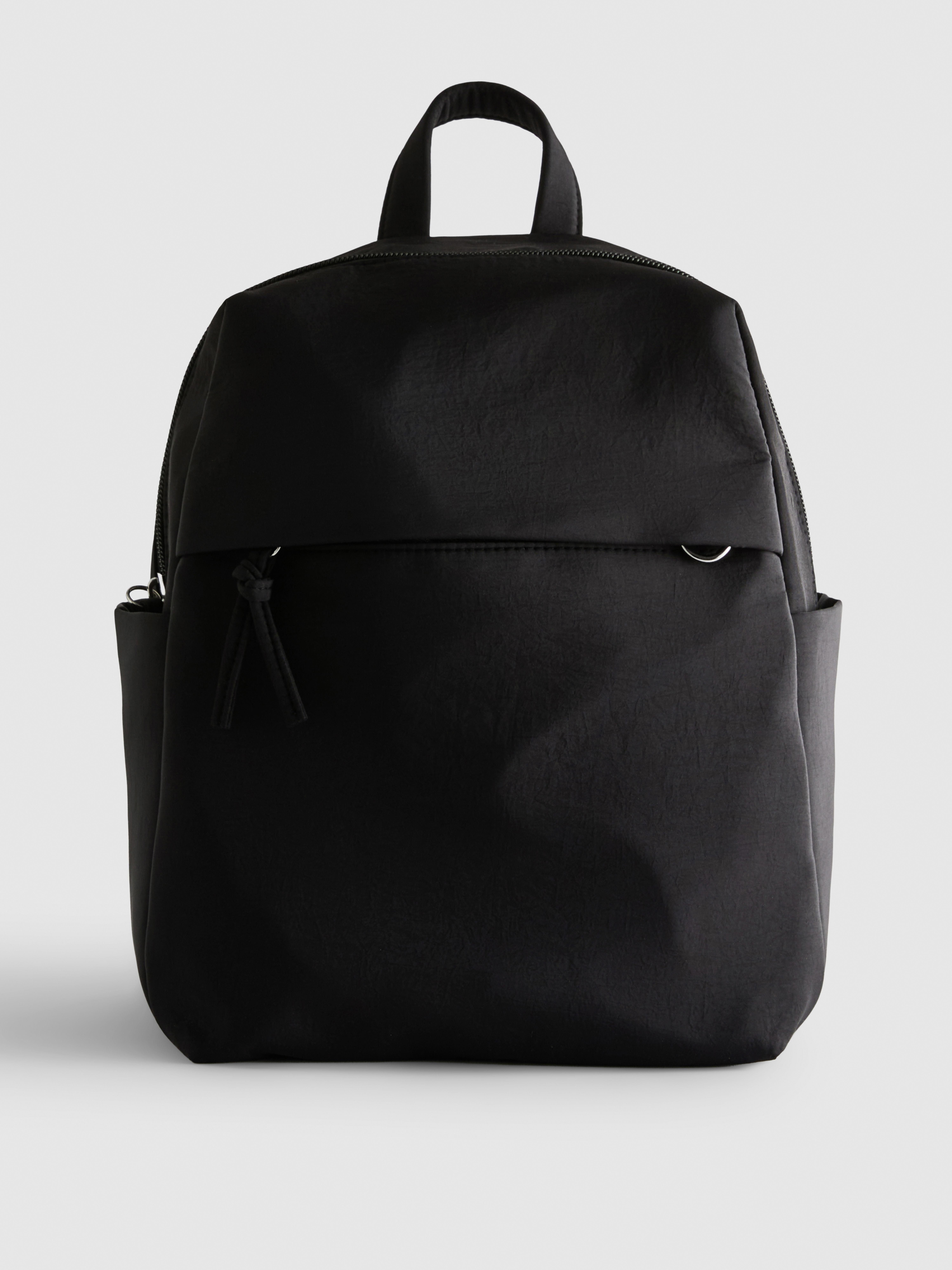 Women's Black Zip Pocket Backpack | Primark
