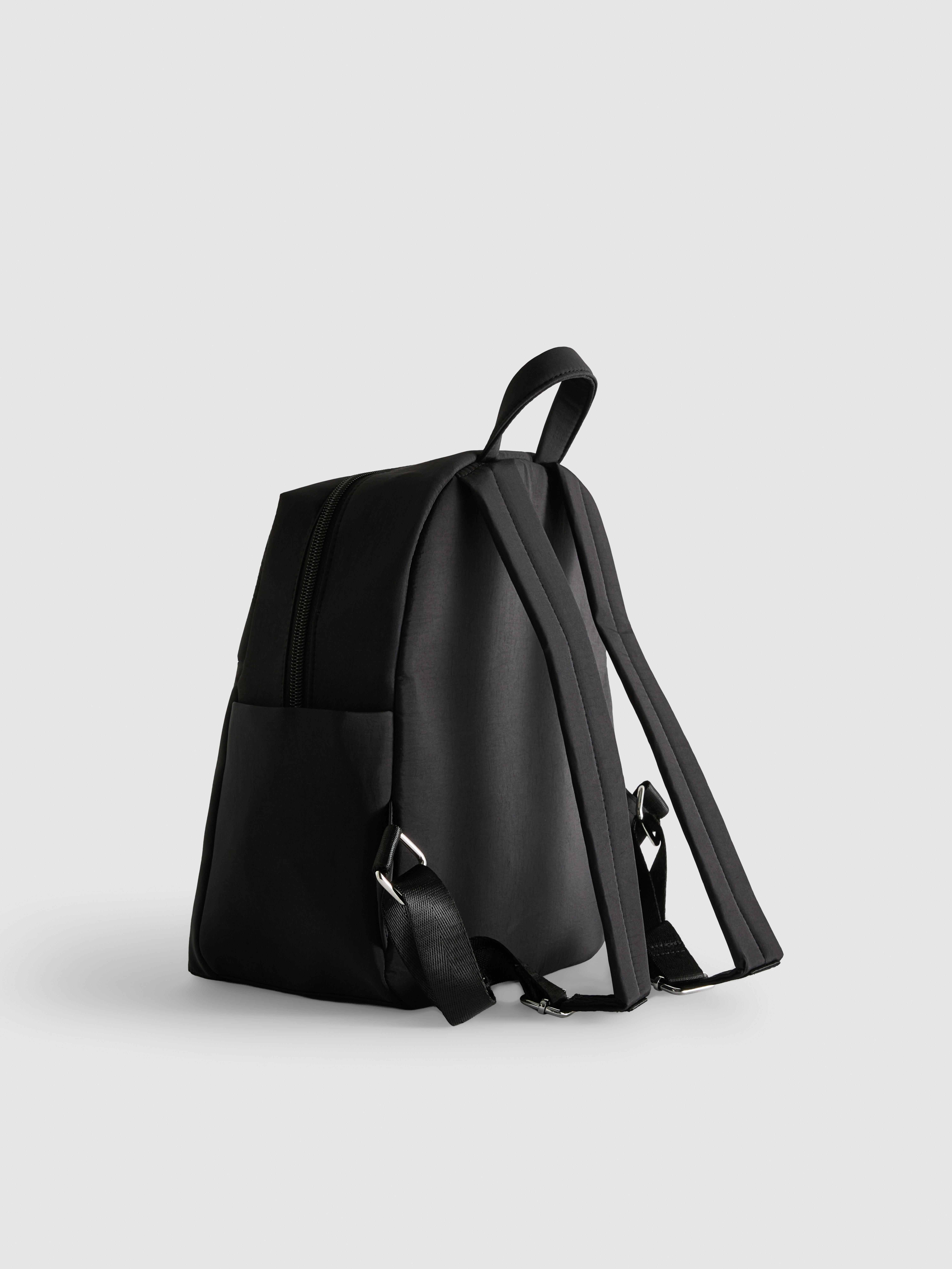 Women's Black Zip Pocket Backpack | Primark