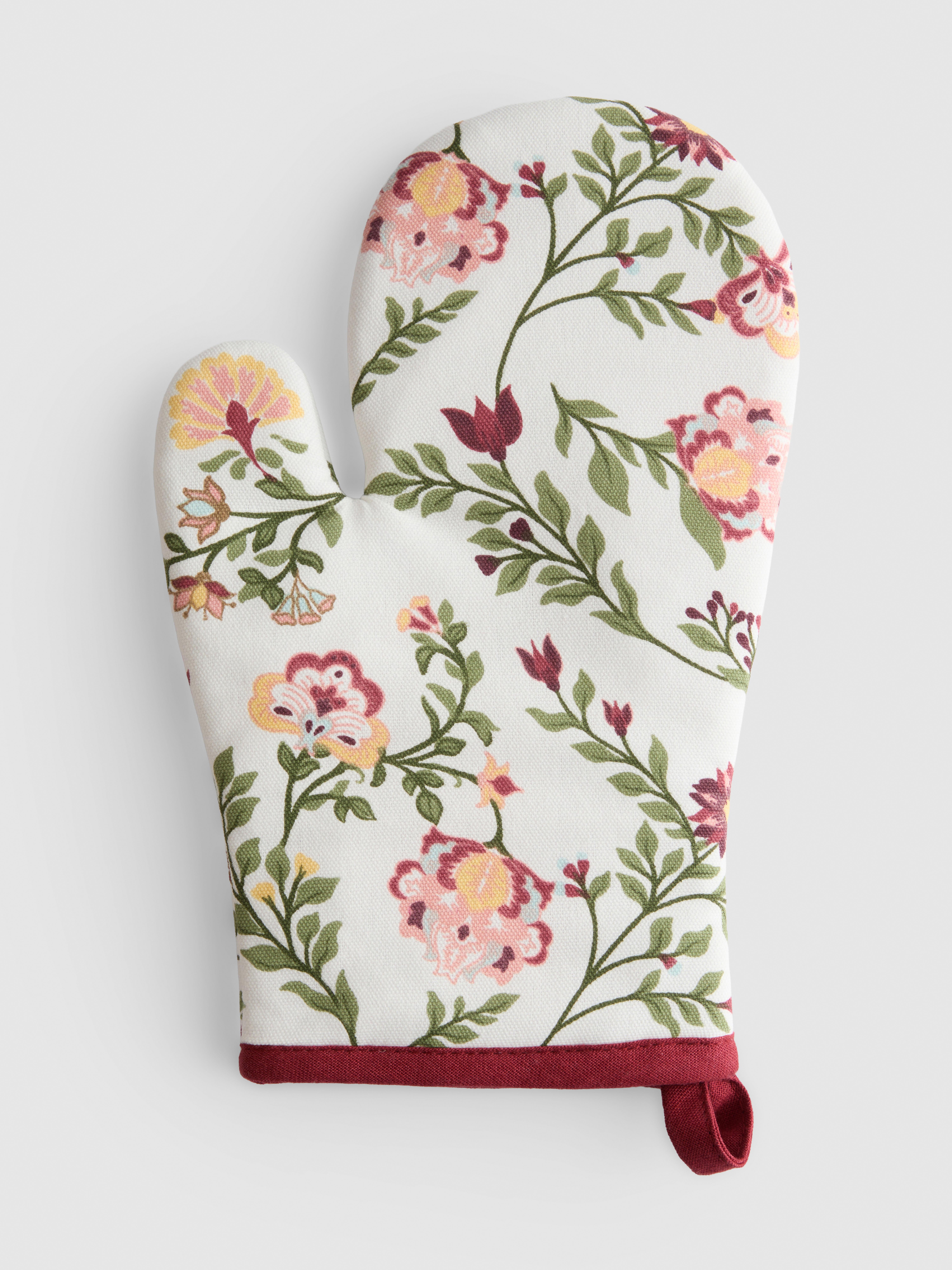 Manique à motif floral