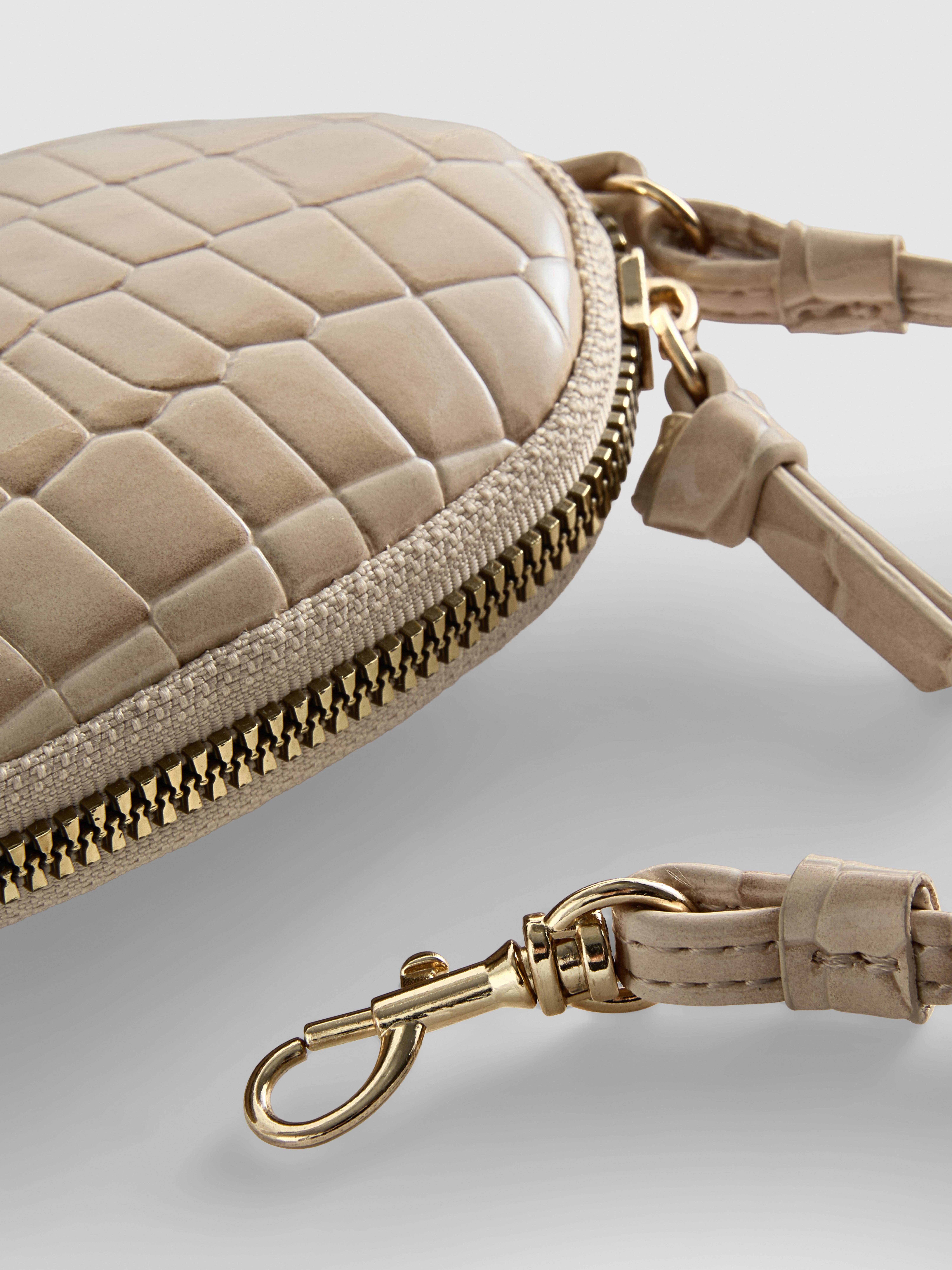 Women's Taupe Croc Effect Coin Purse | Penneys