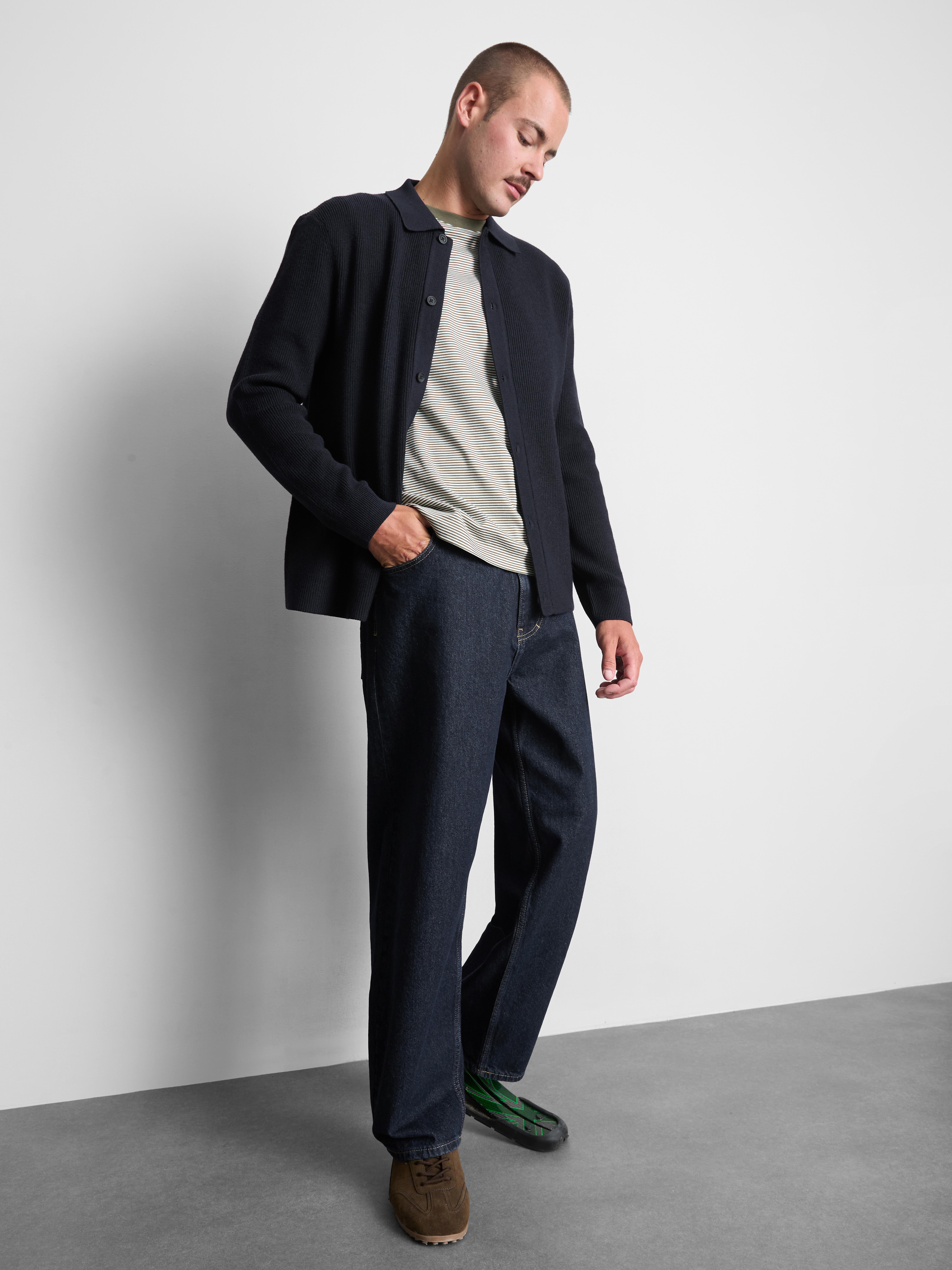 Wool Blend Knitted Cardigan