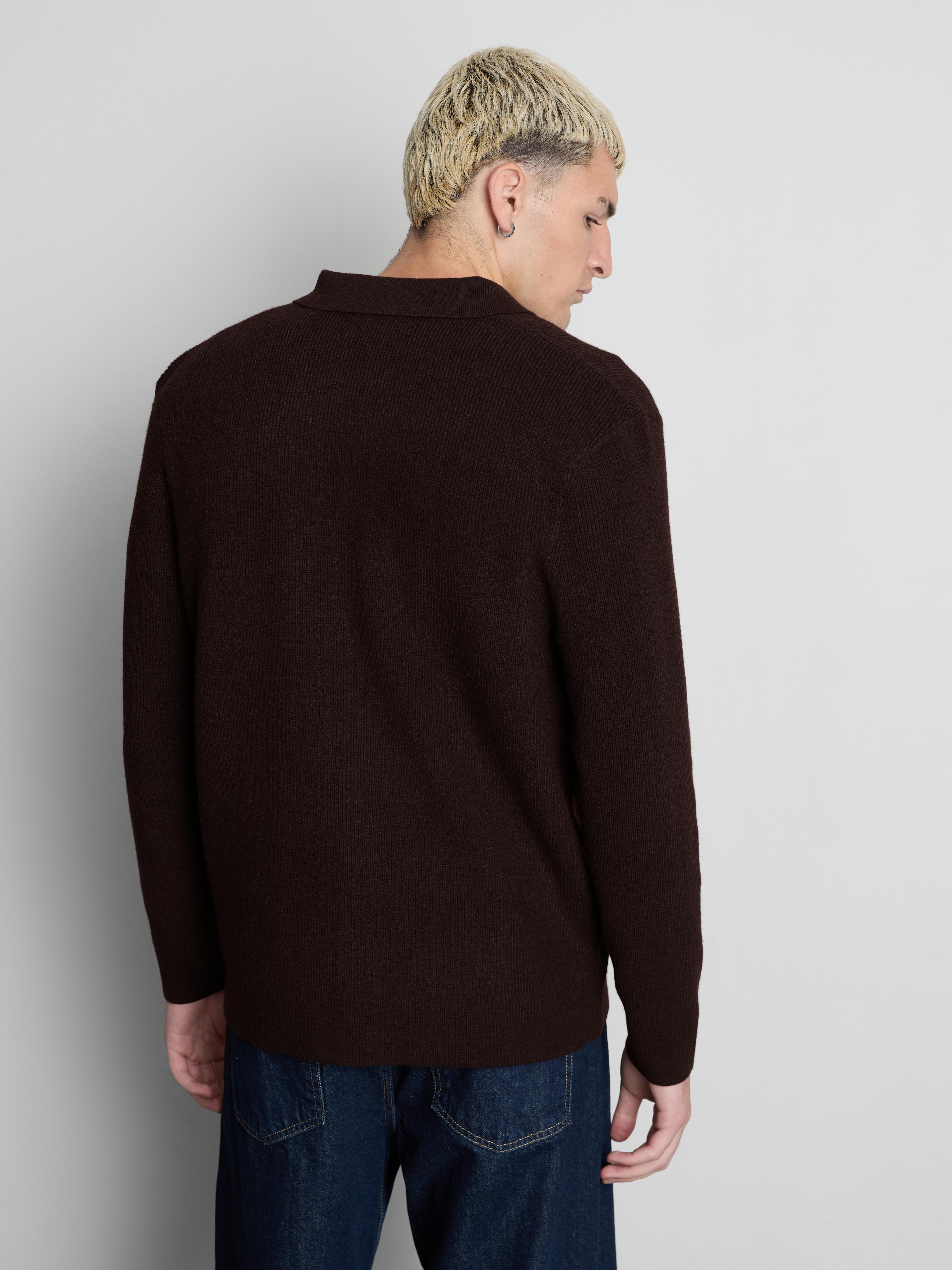 Wool Blend Knitted Cardigan